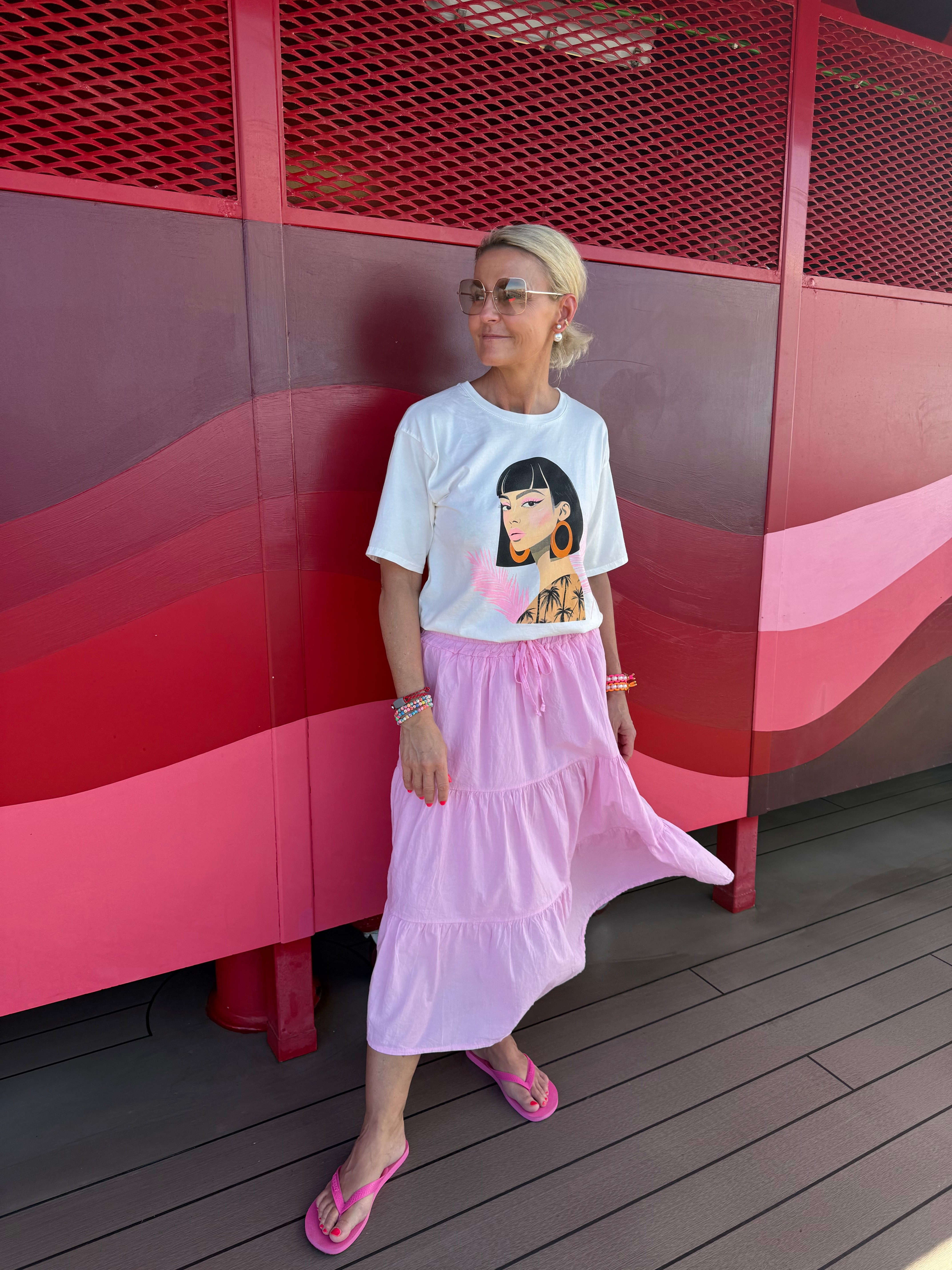 Summer Vibe Skirt - Pink