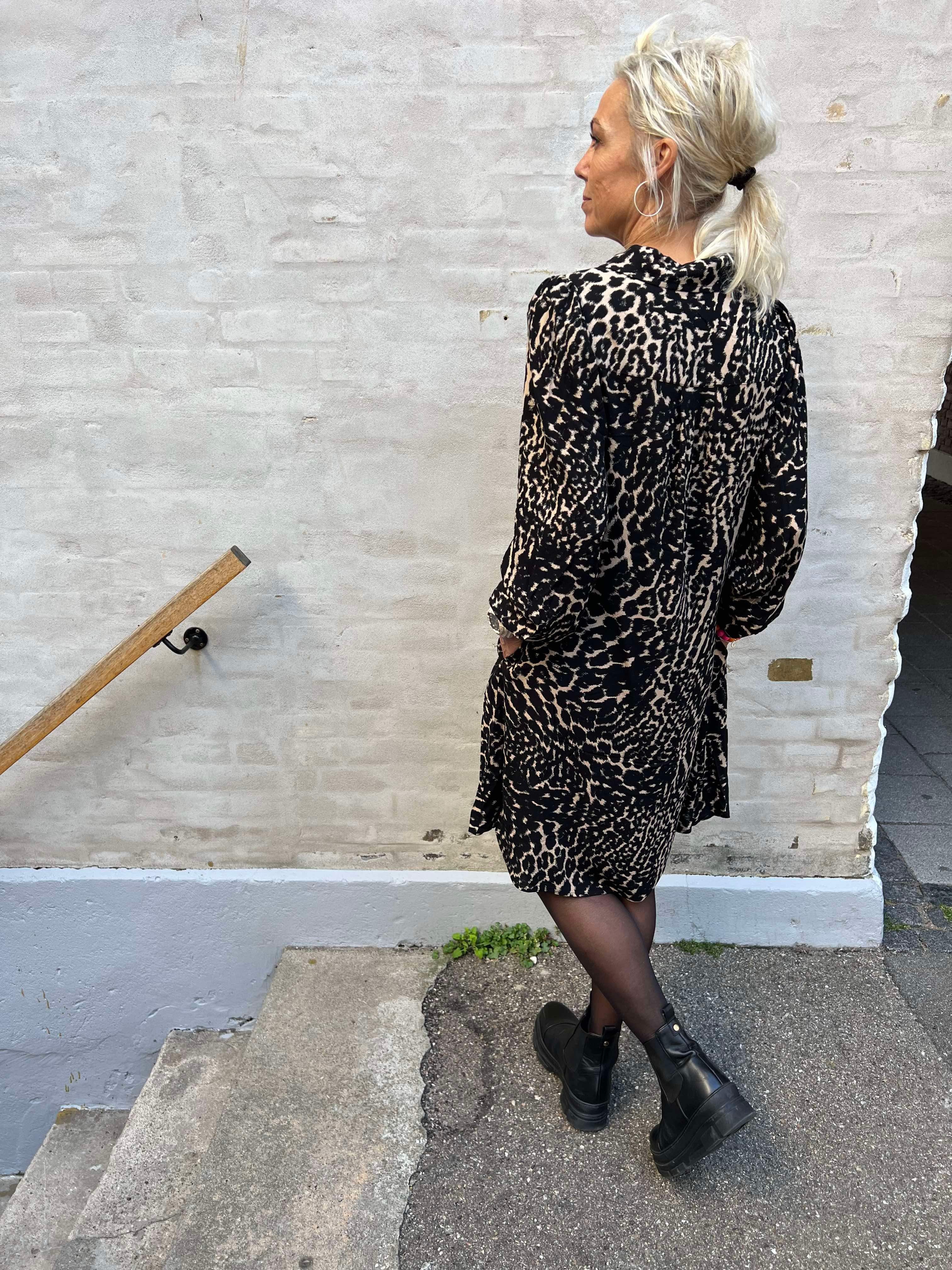 Ando Andrea short dress leopard