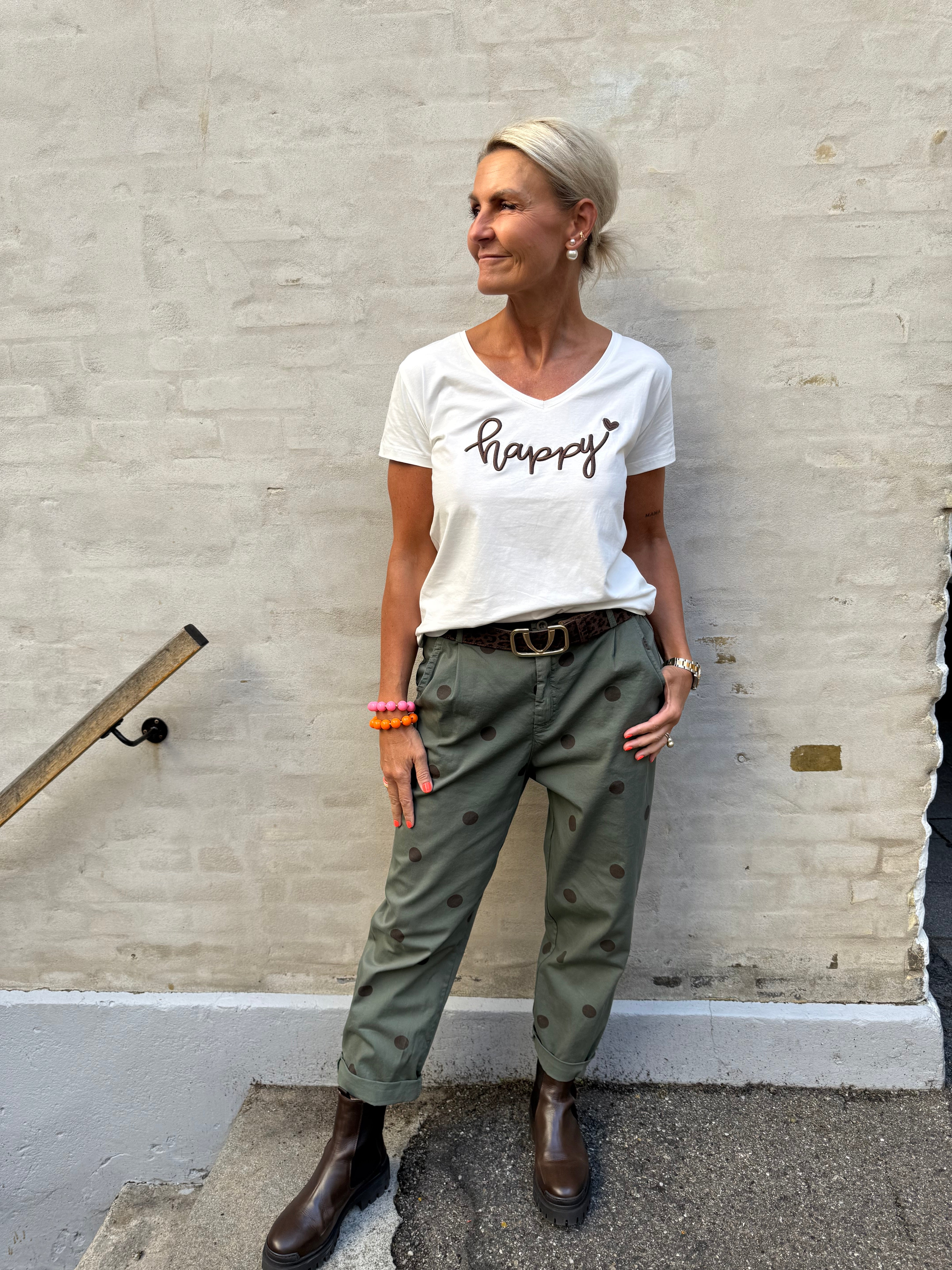 Happy T-shirt - Brown