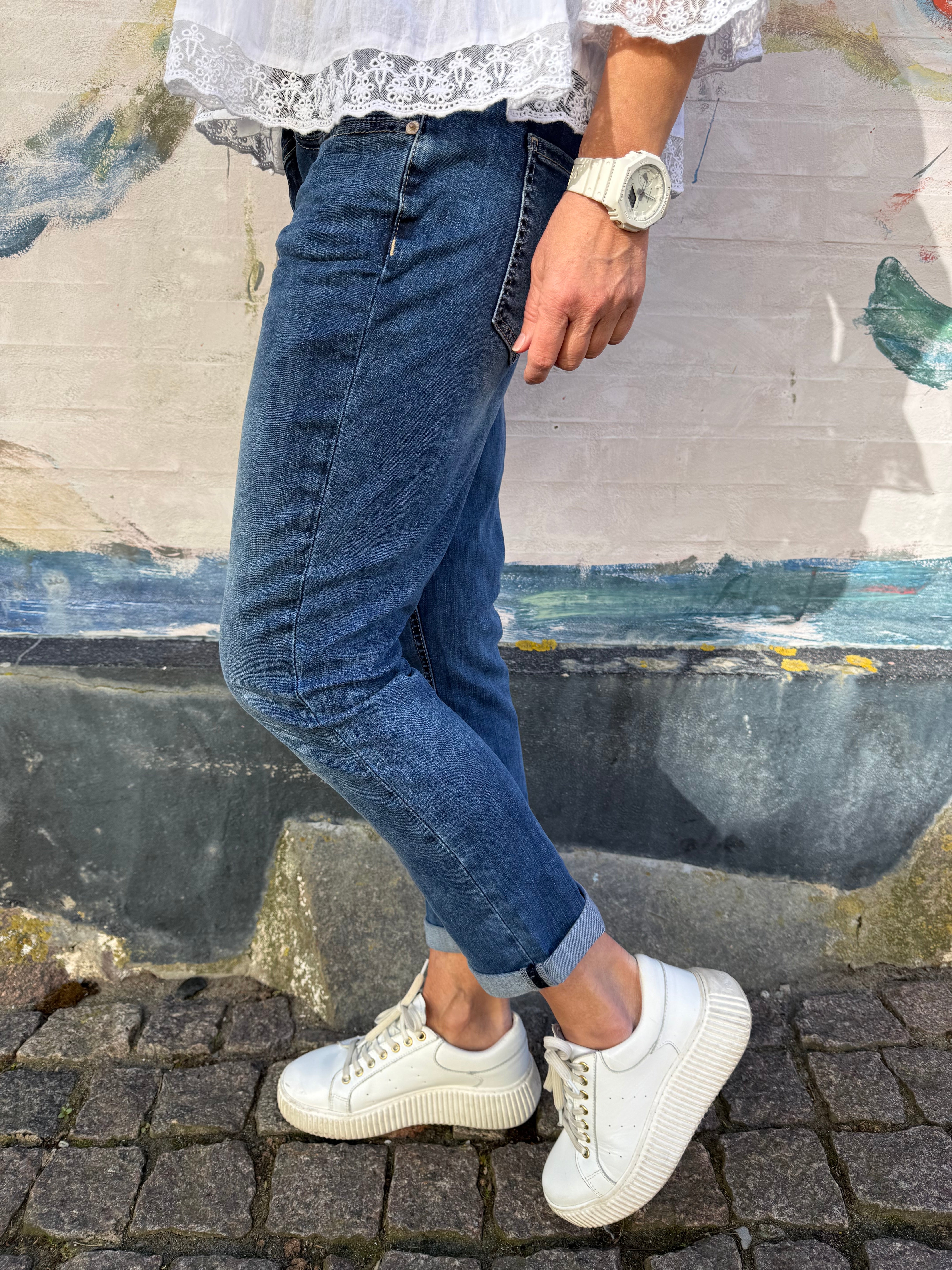 Jane Mid Waist - Dark Blue