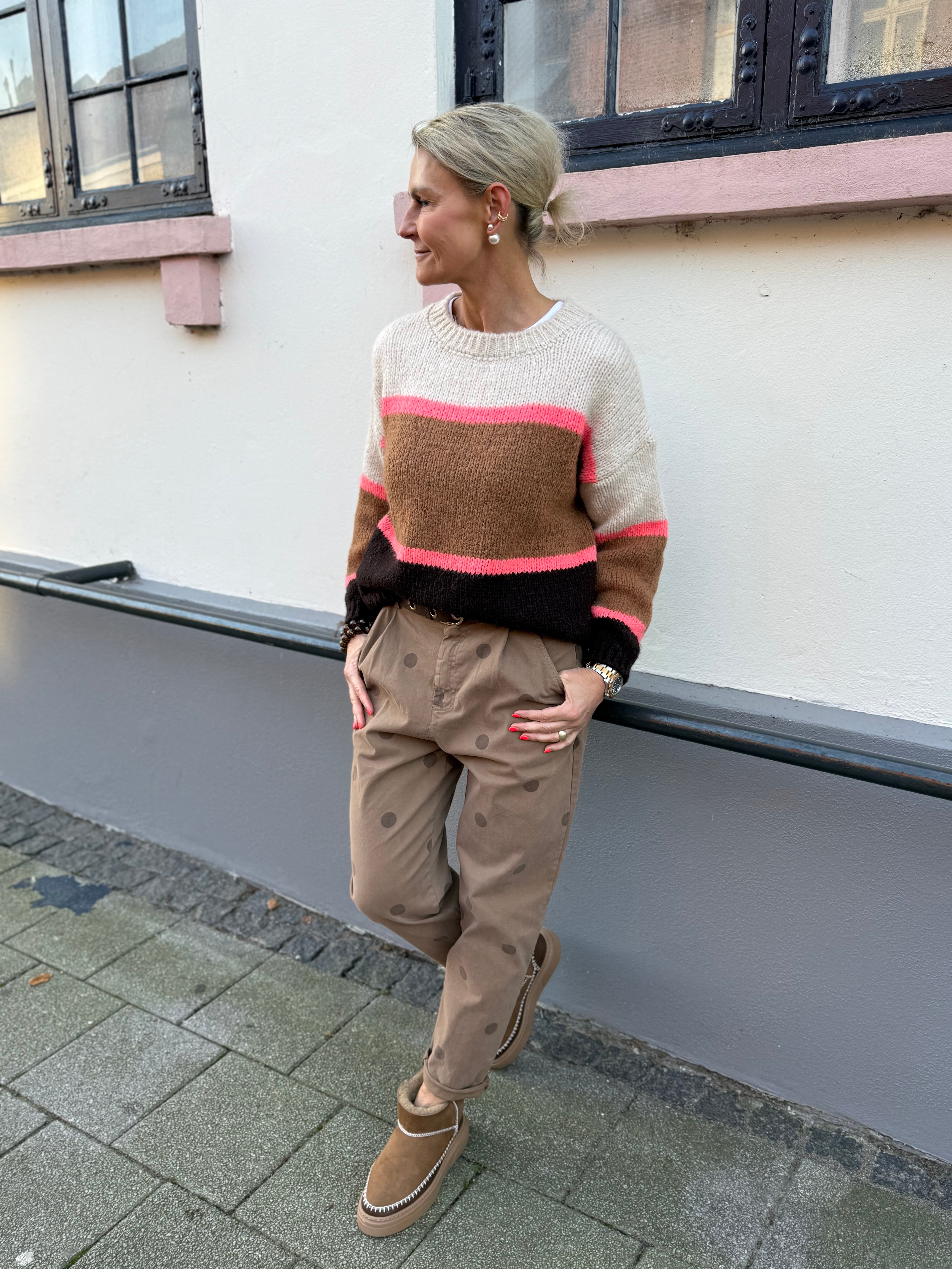 HILDUR knit jumper - Camel