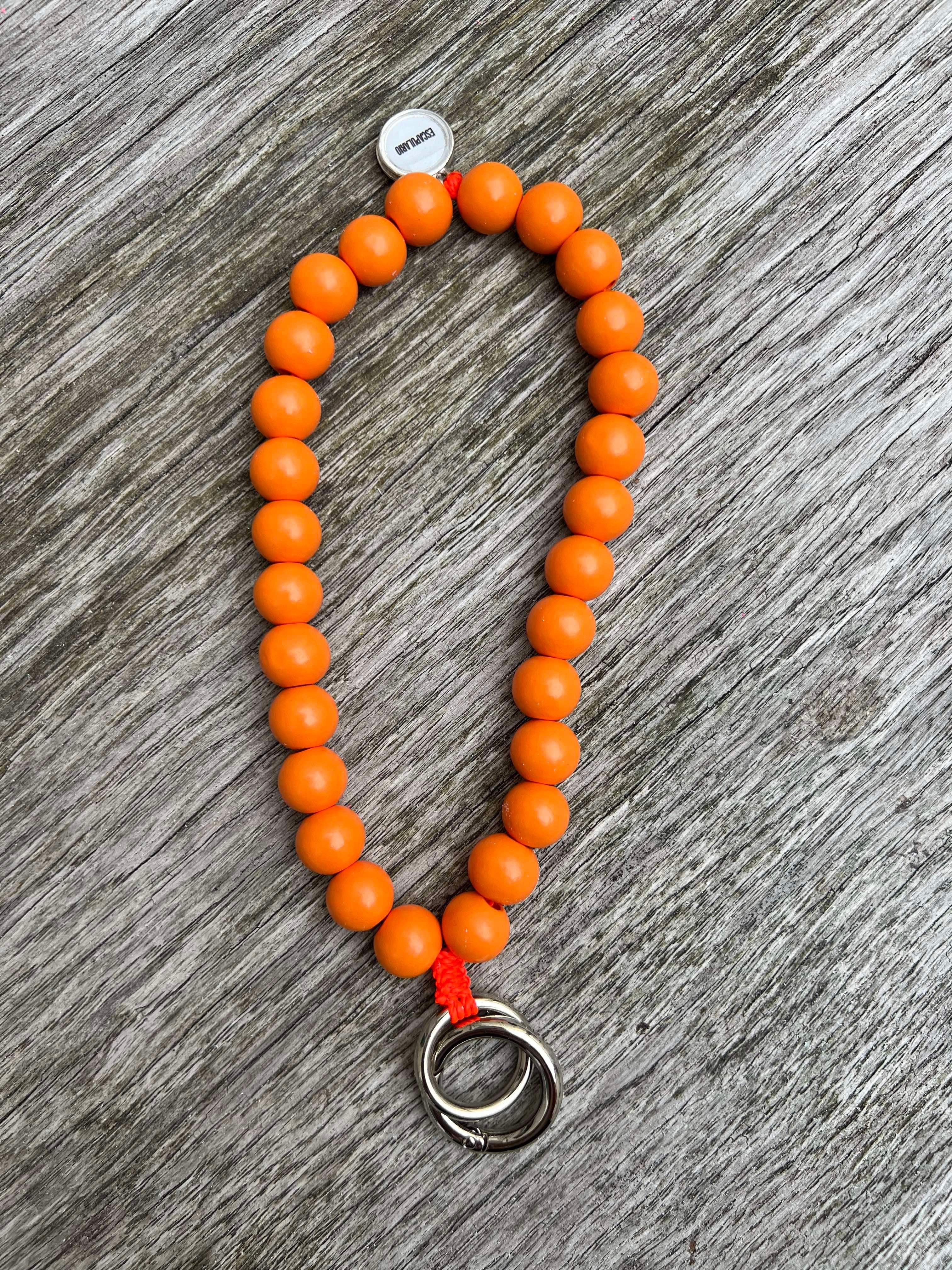 Timber keyring orange