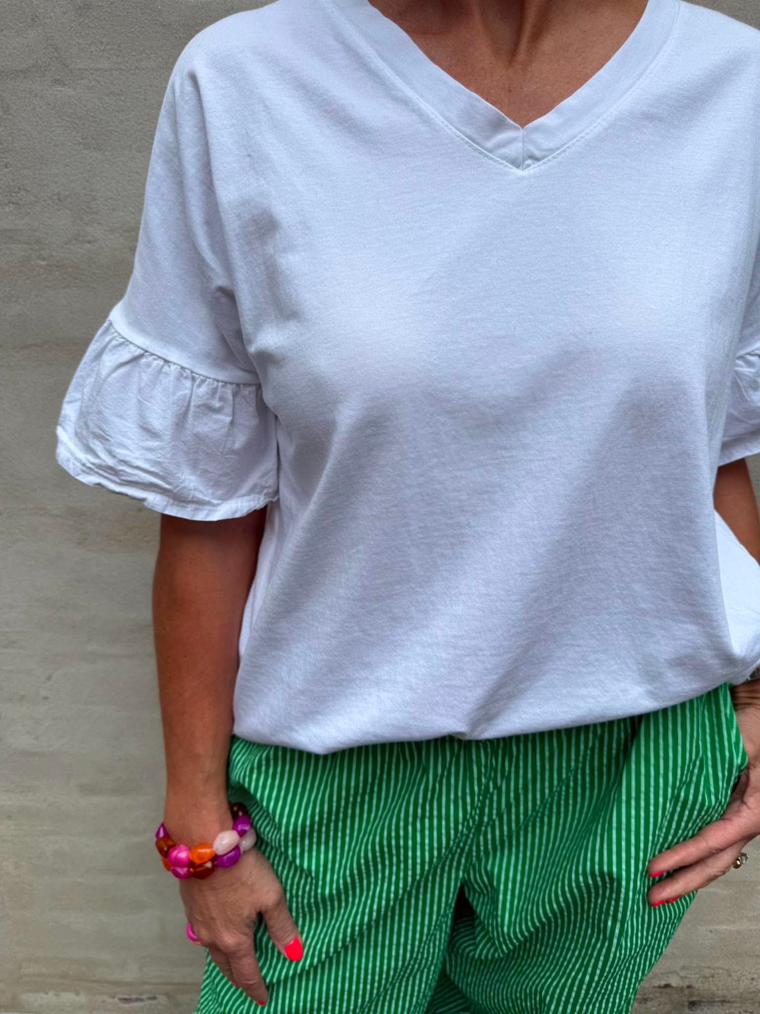 Herdis T-shirt - Svart/Beige