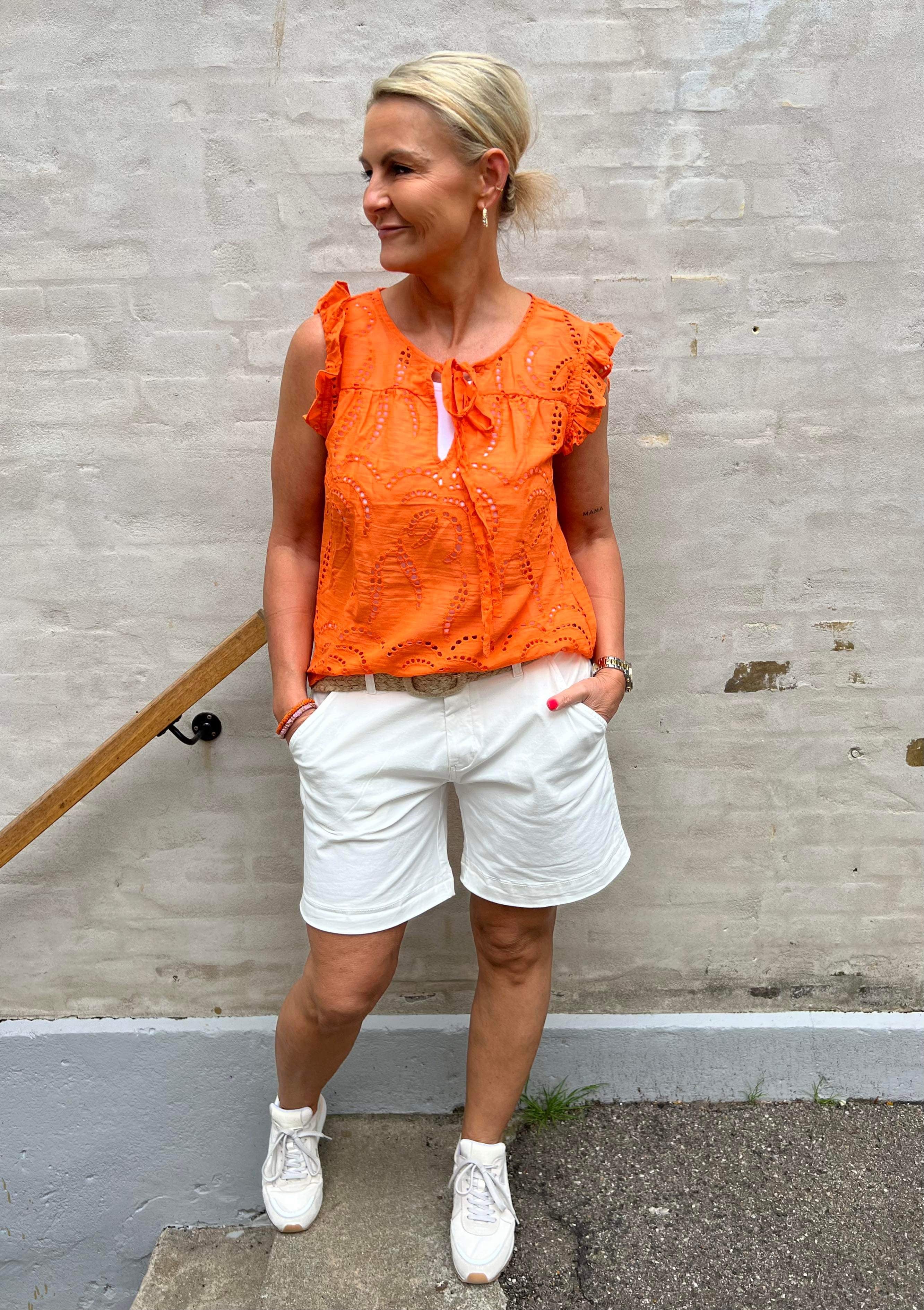 Lilly embrodery anglaise orange