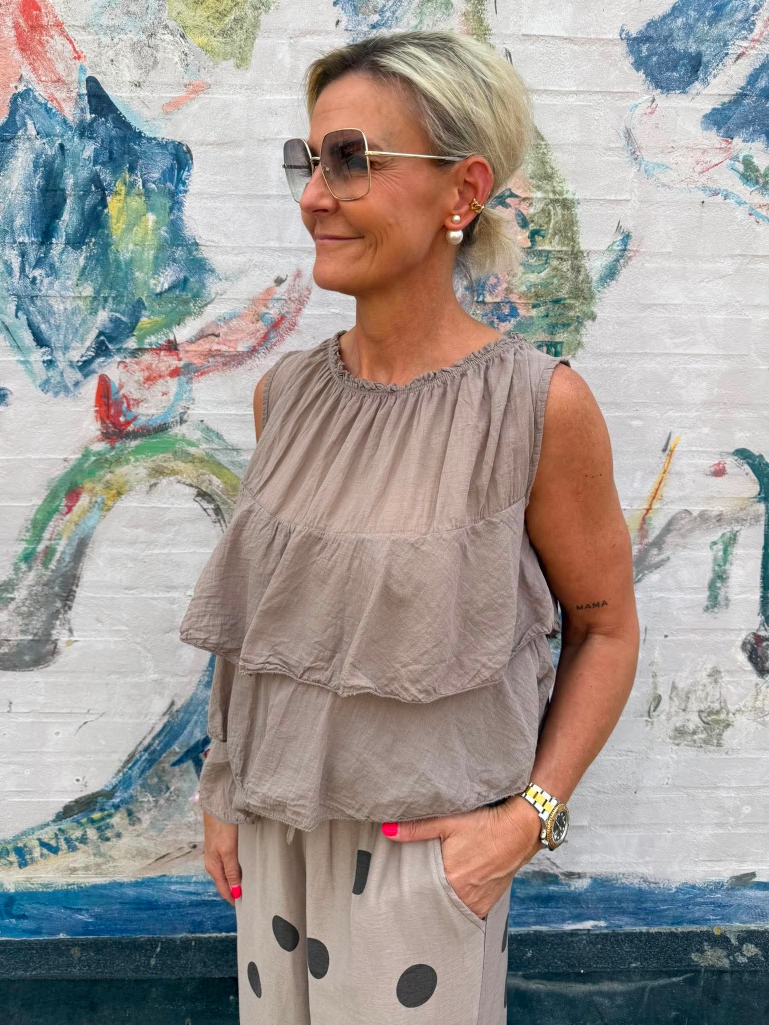 Ruffle Top - Fango