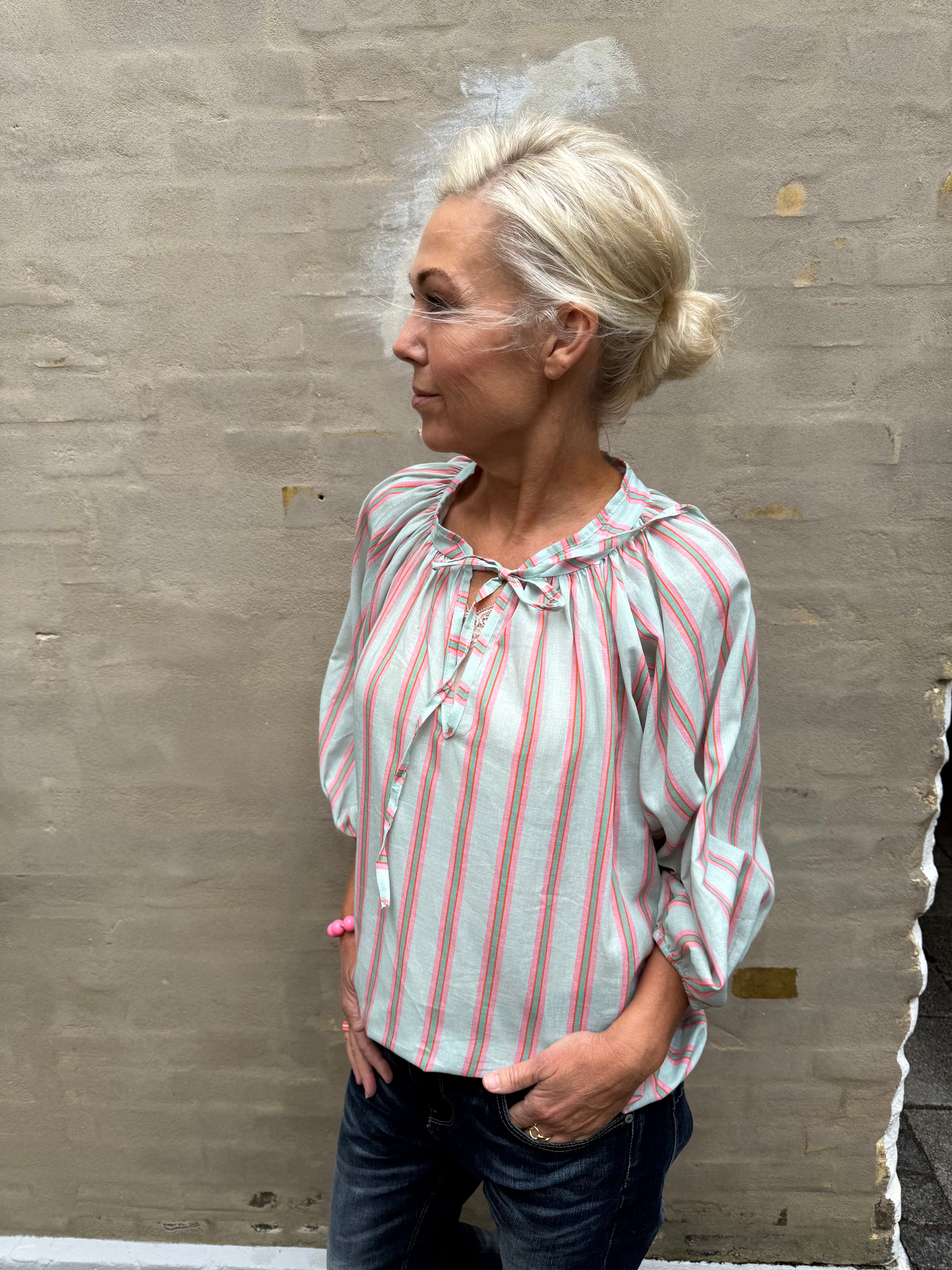 Sonja Shirt - Blue Stripe