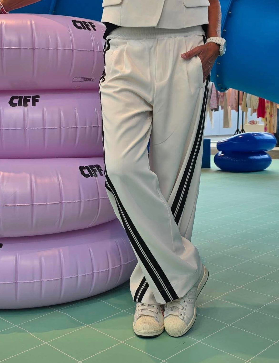 AliniCC Double Panel Pant - Bone