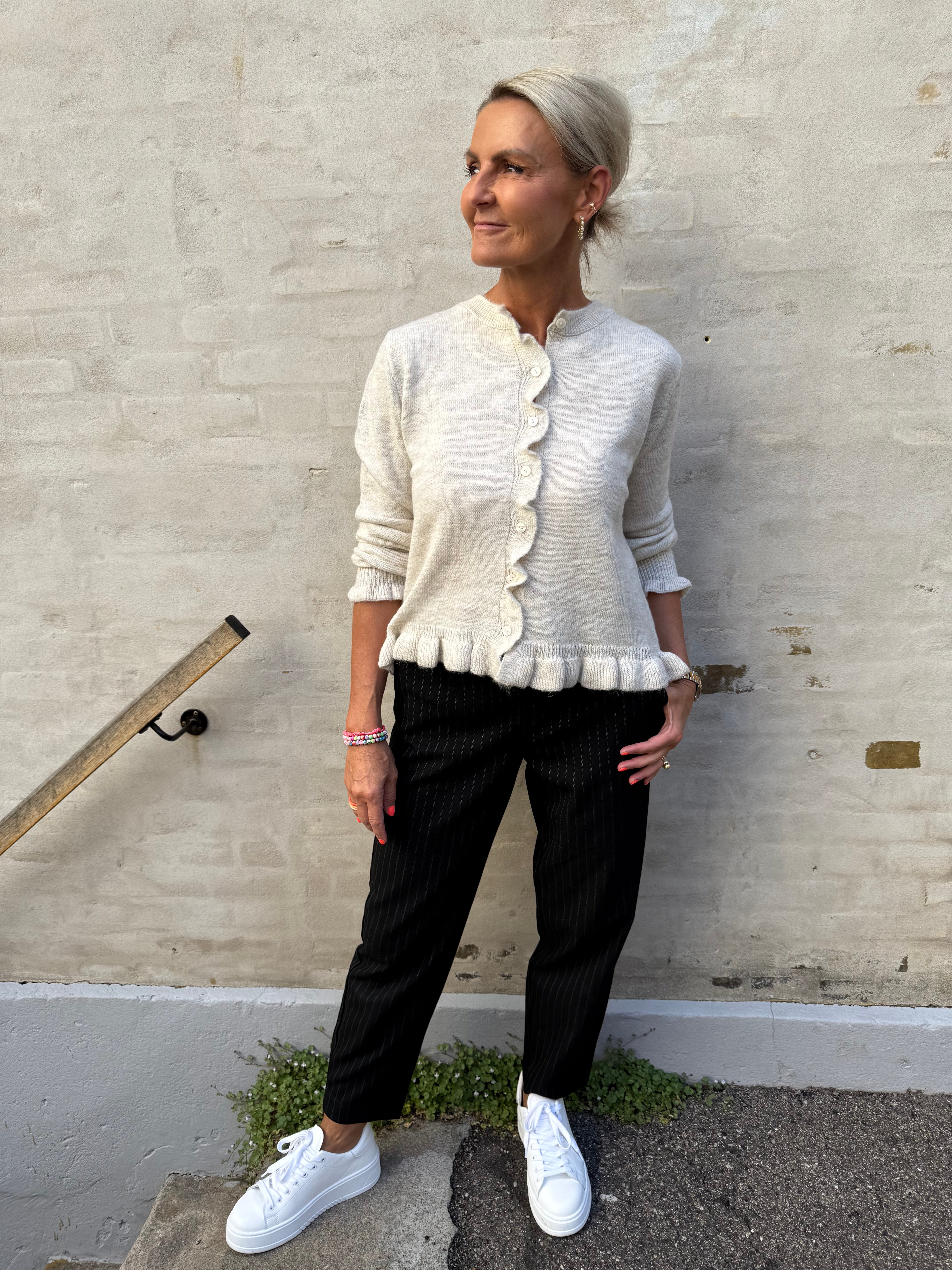 Lisa Slim Pant - Black/Grey