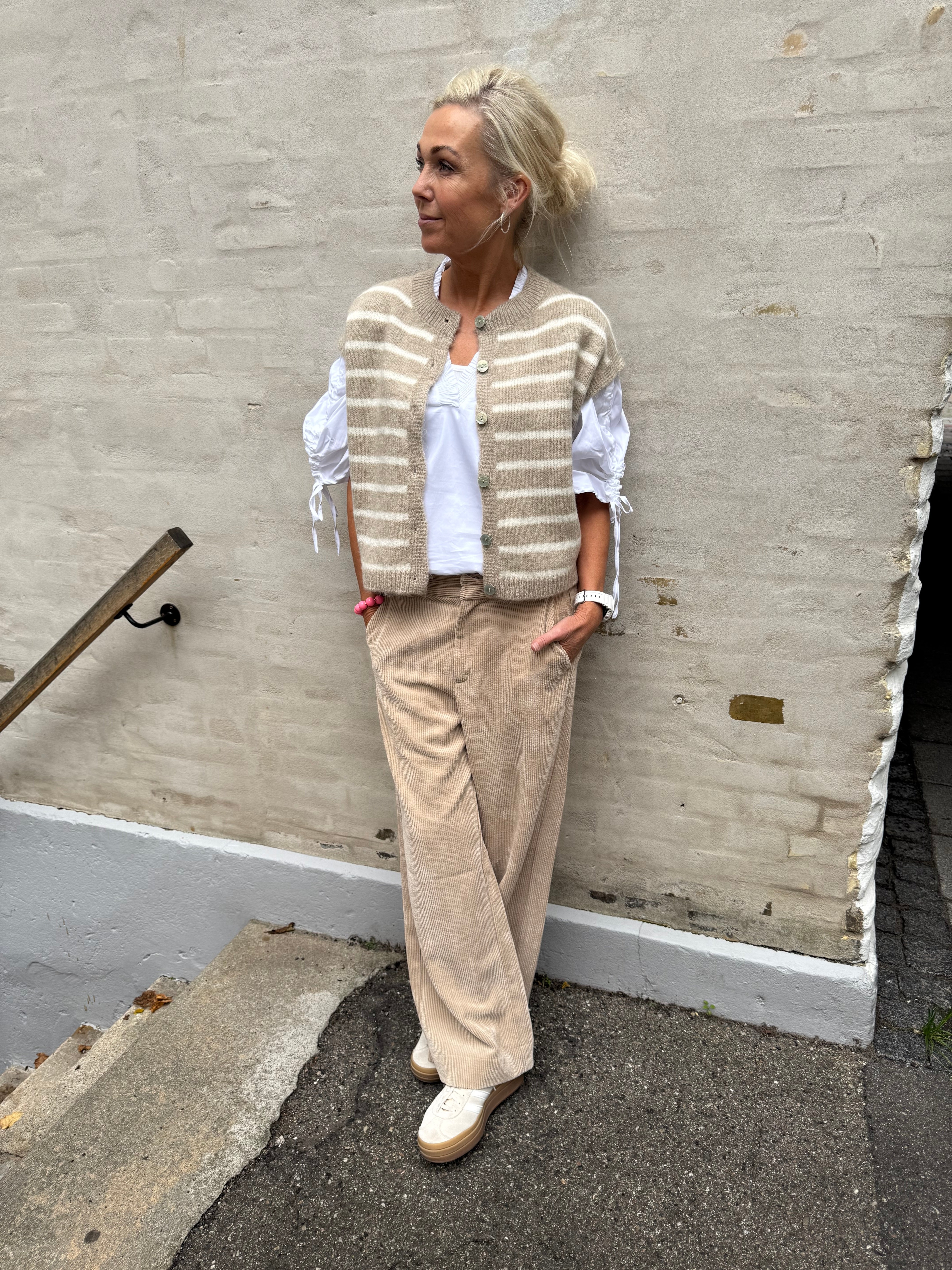 Striped Knit West Beige