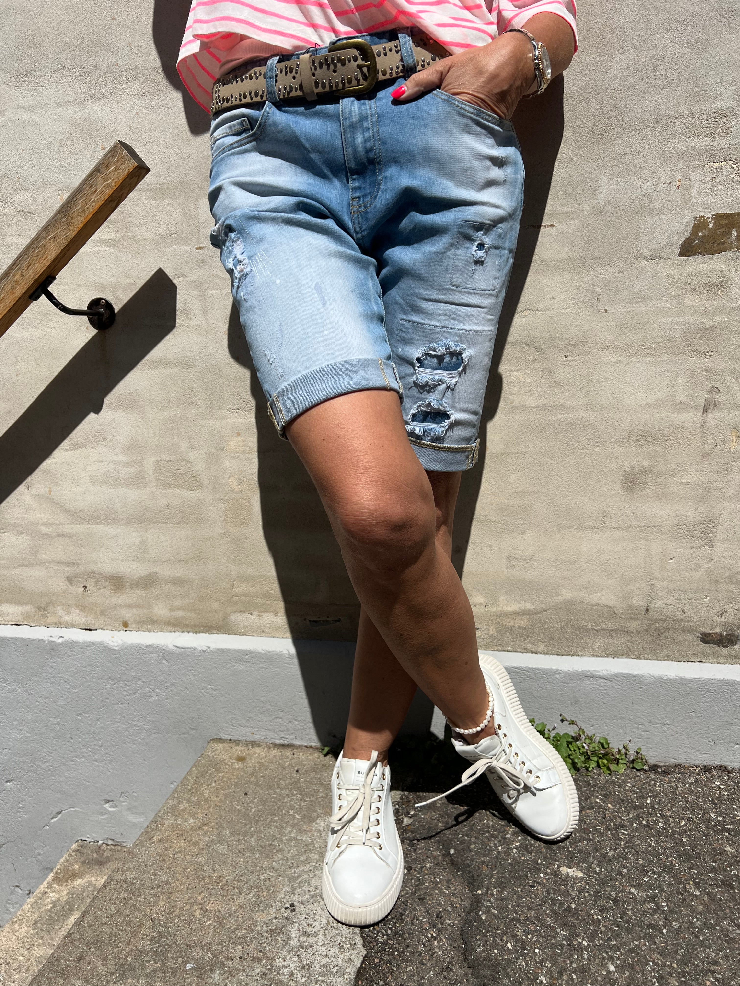 Ingrid Denim Shorts - Light Denim