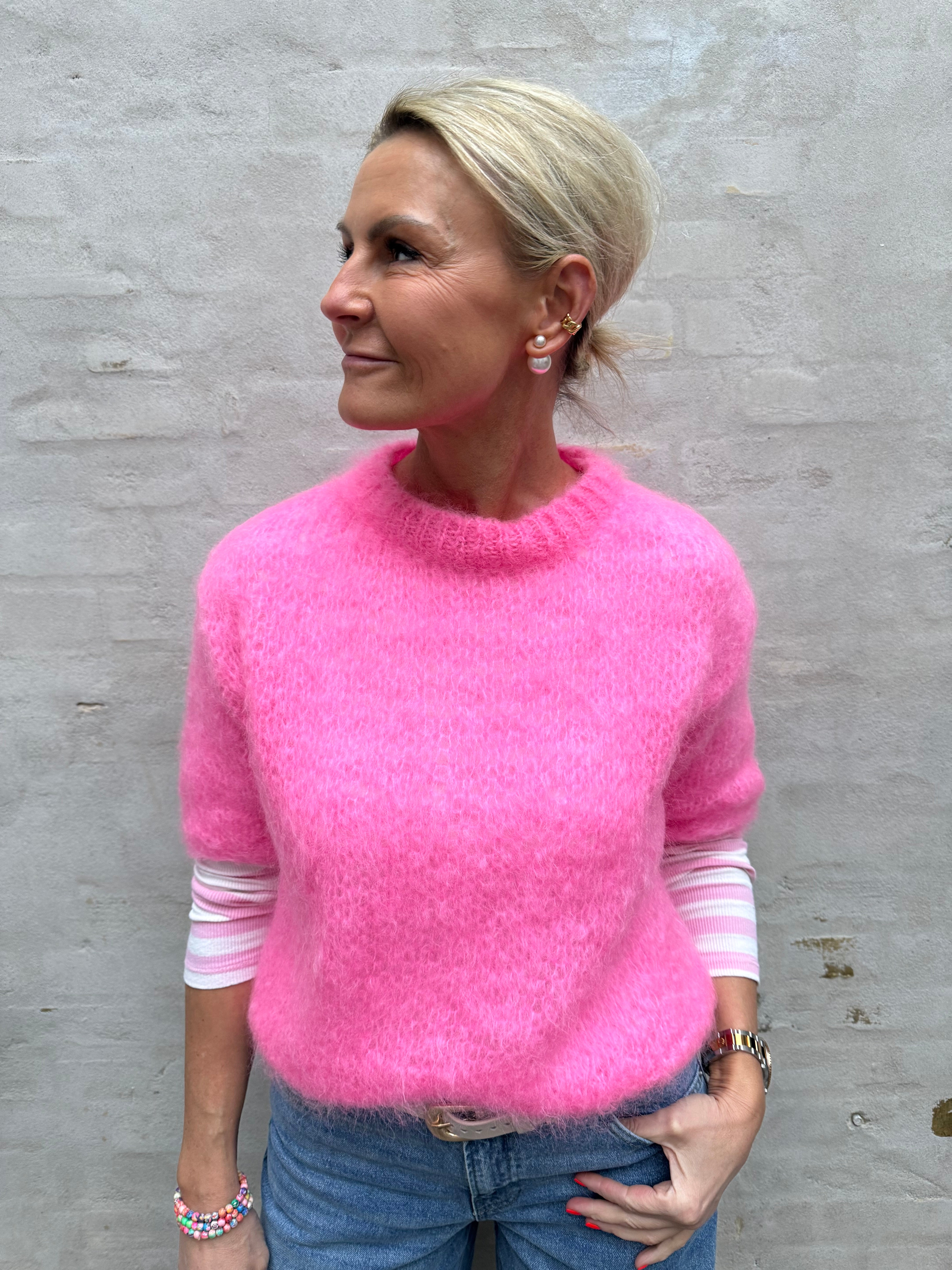 Renata Knit - Pink Mohair
