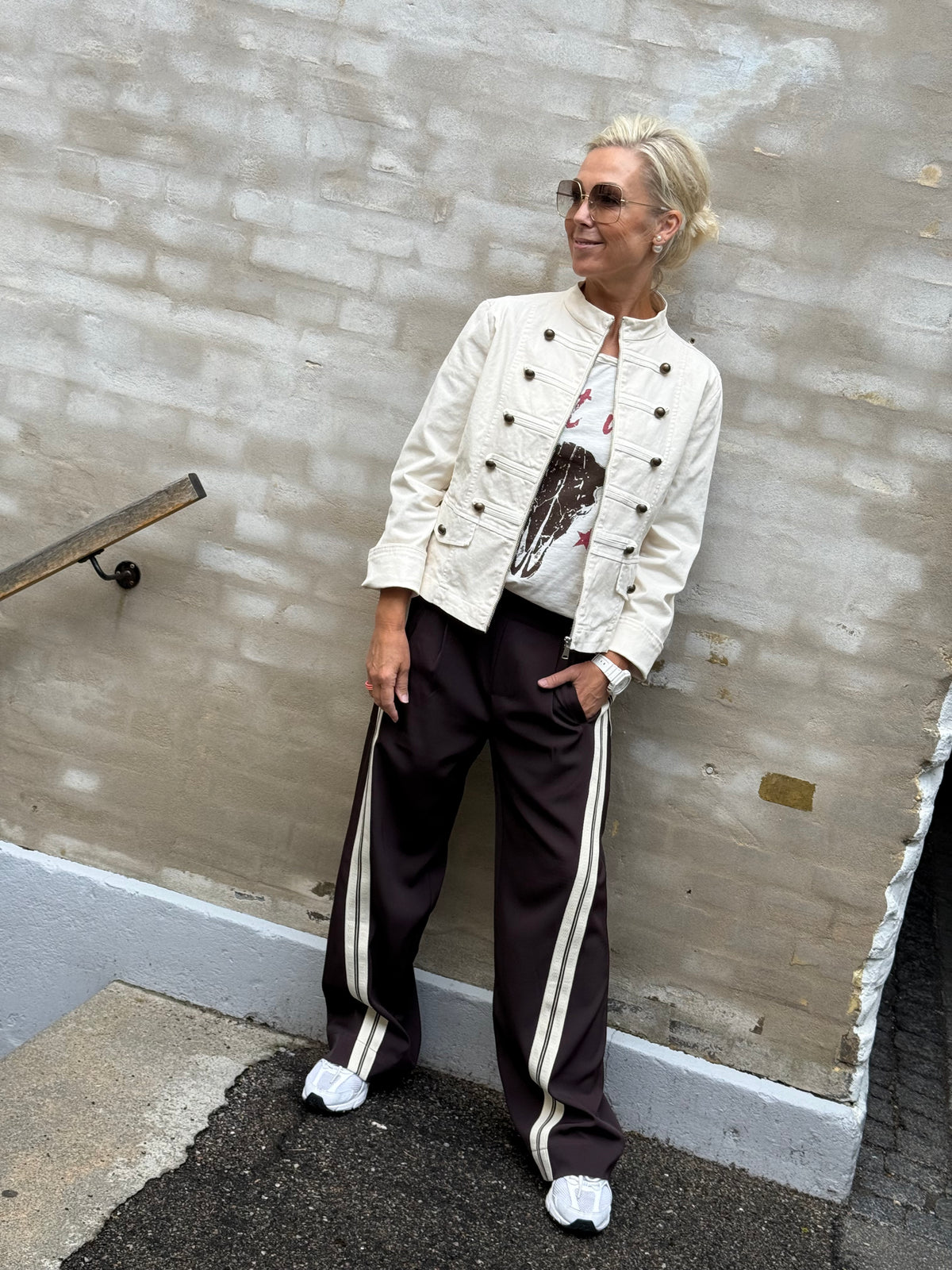 AliniCC Double Panel Pant - Dark Brown