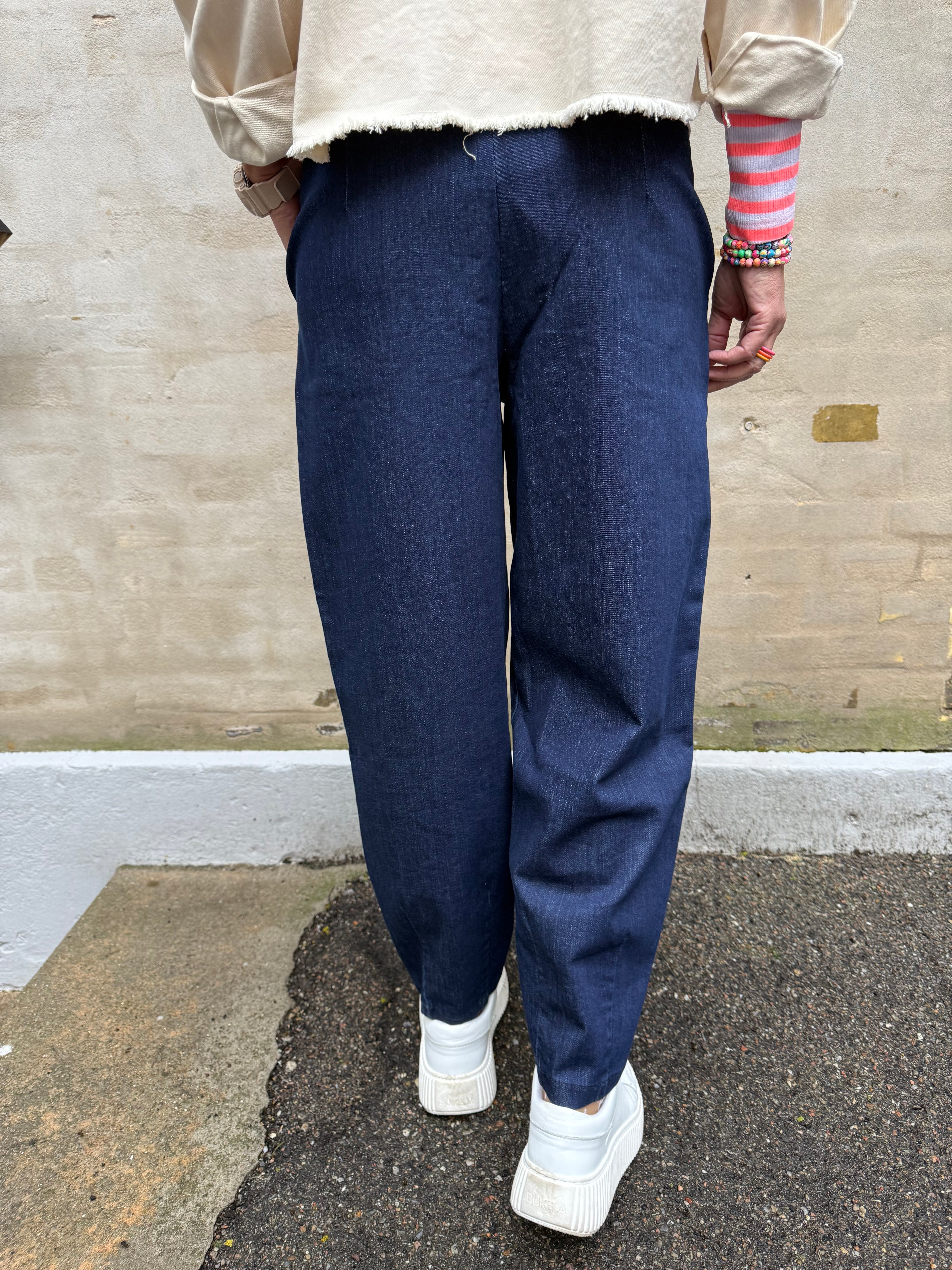 DENICE denim barrel pant - Denim