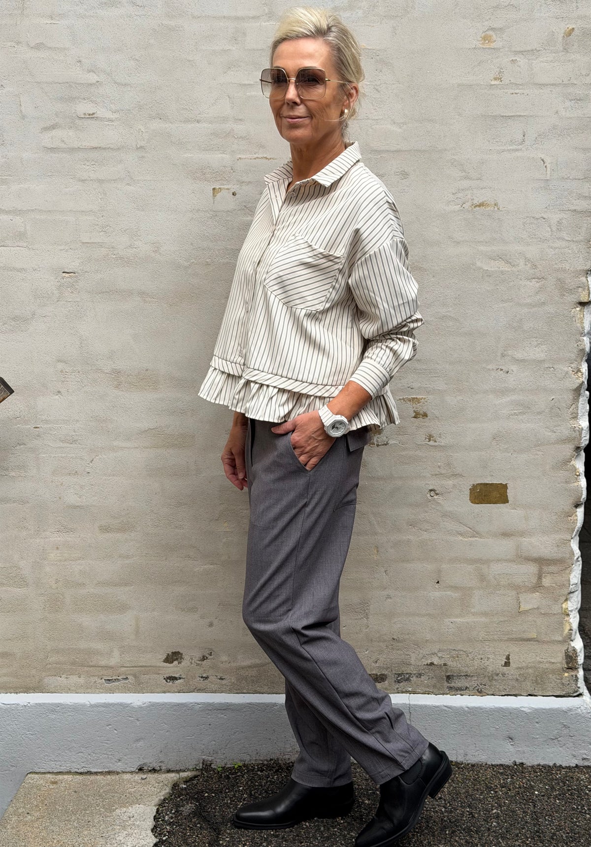 Stessi Shirt - Off White/Black