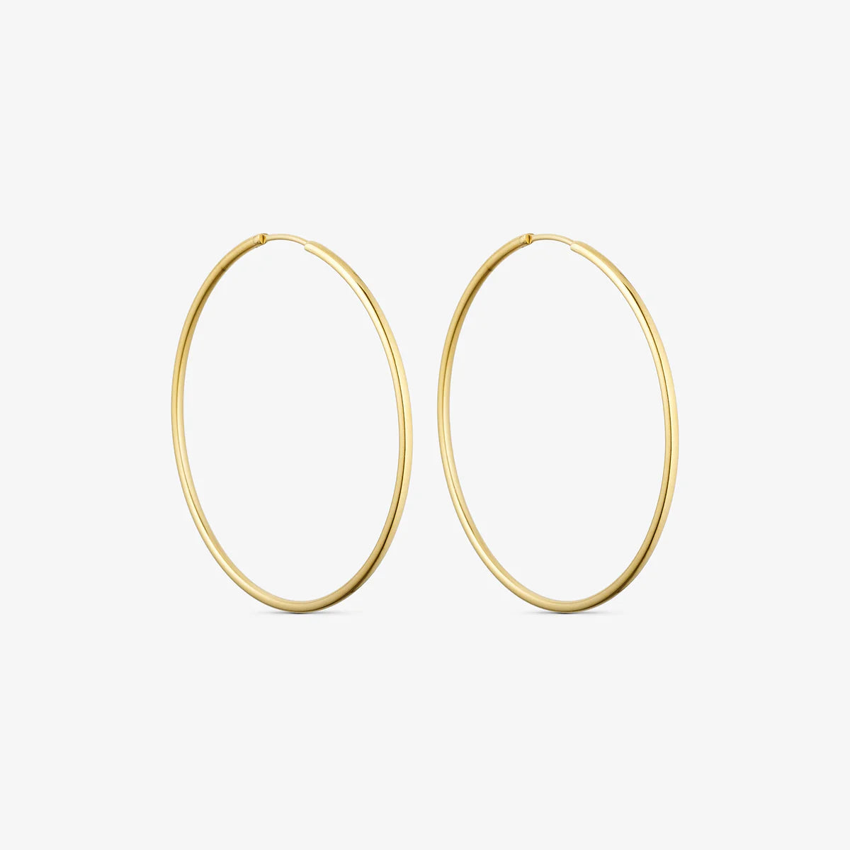 Classic Hoops 50 mm - 18 karat guldbelagt