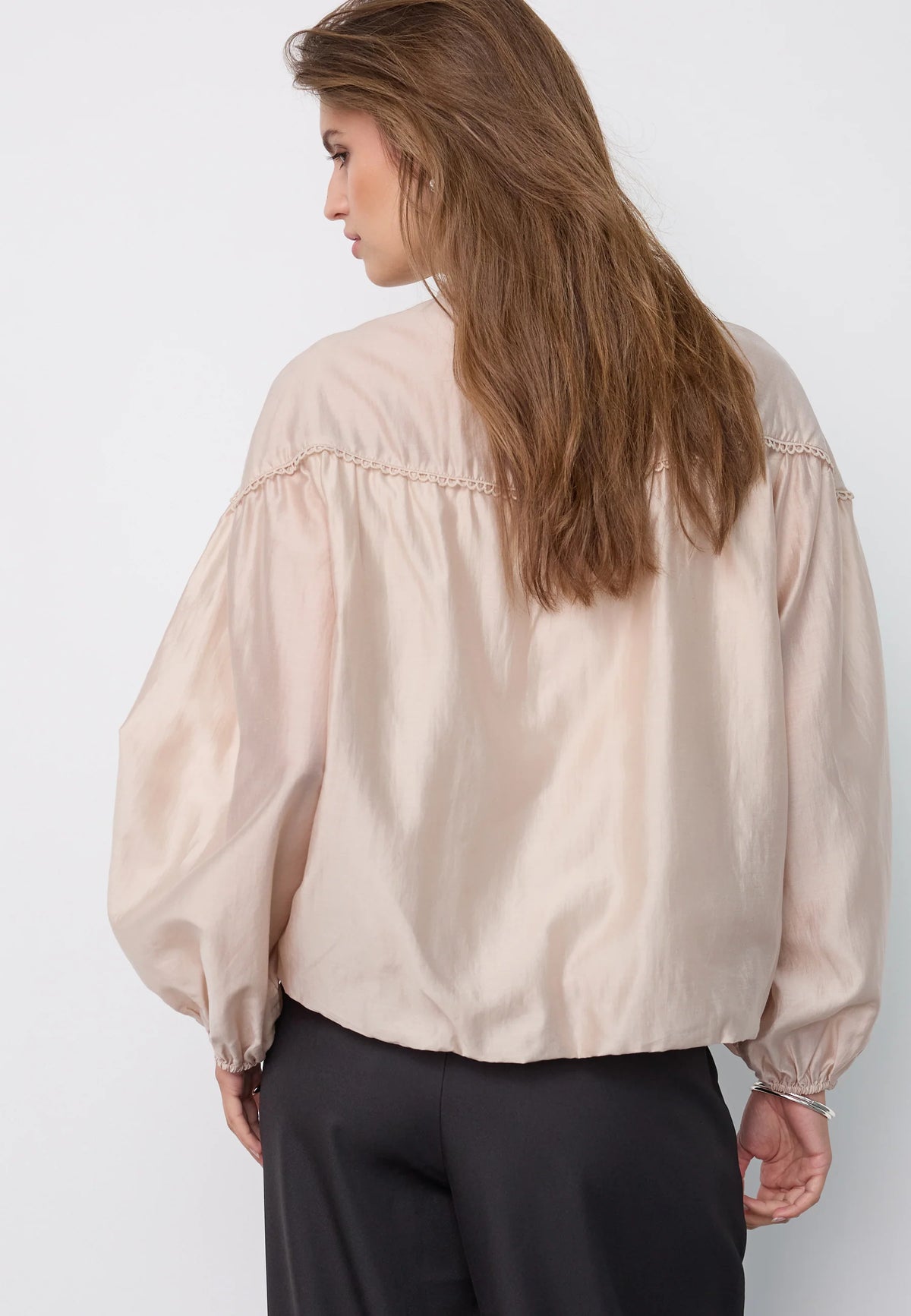 MelinCC Balloon Lace Shirt - Champagne
