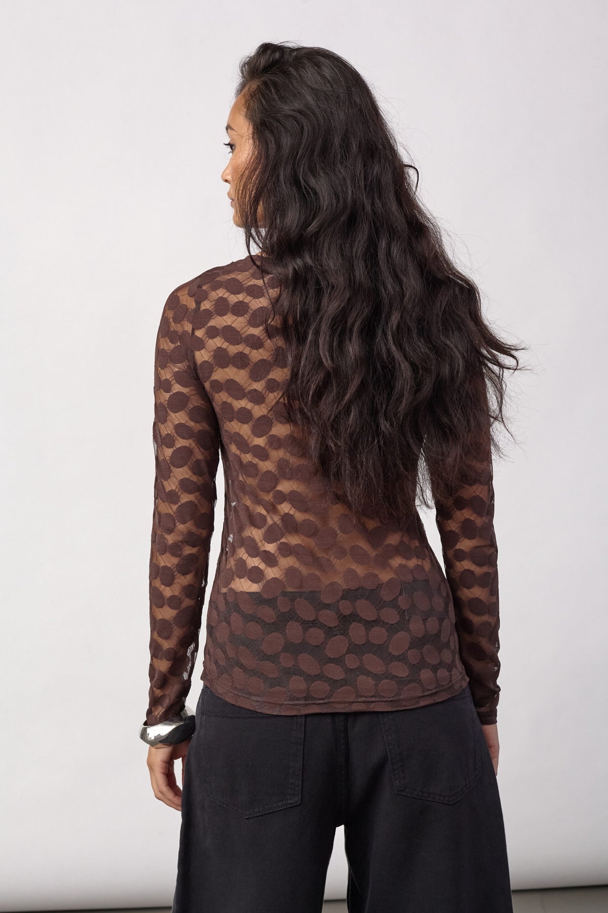 PenolaCC O-neck Blouse - Brown