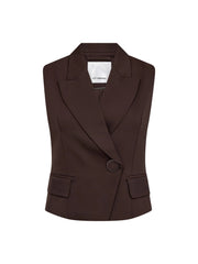 AliniCC Wrap Vest - Dark Brown