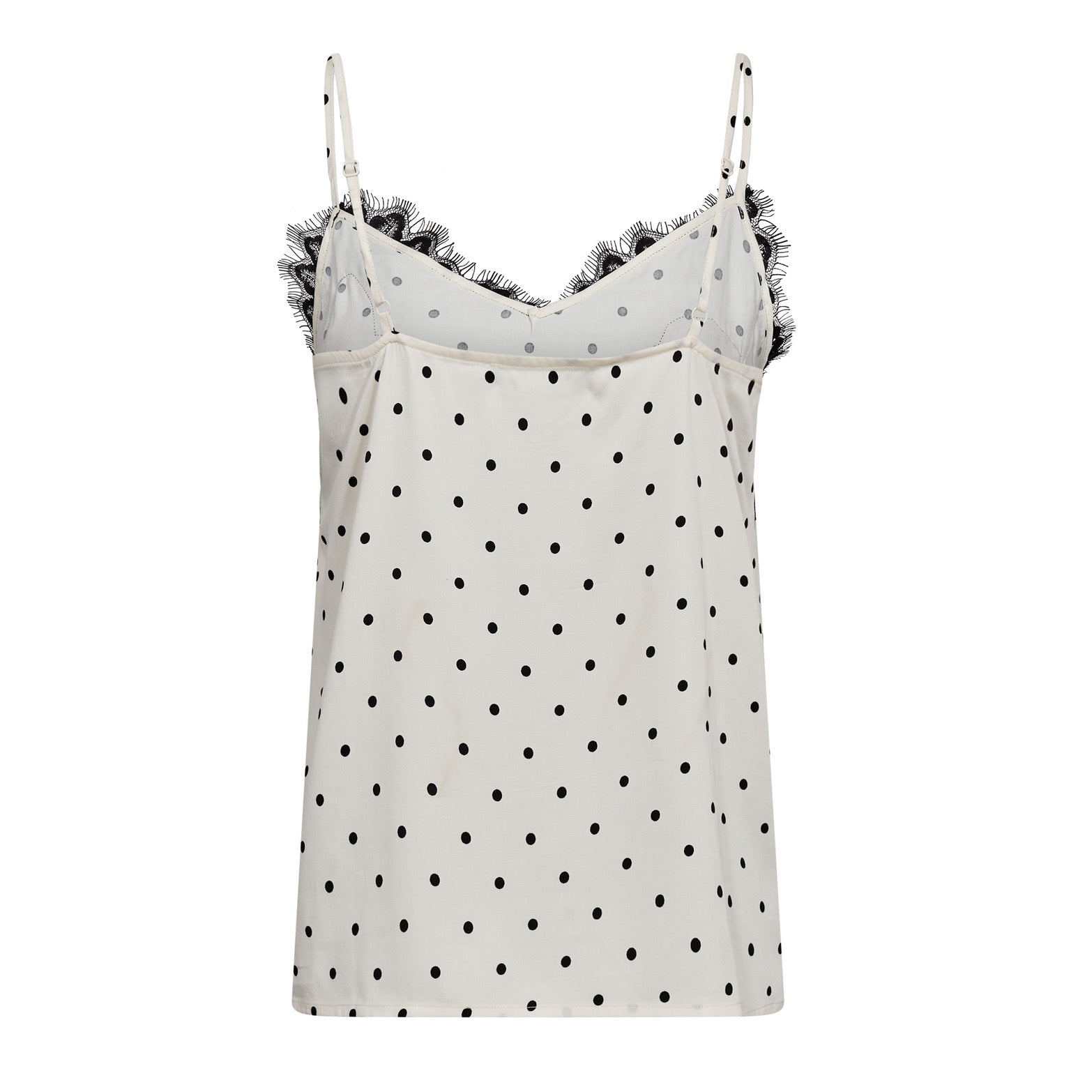 AmeliCC Dot Lace Singlet - Off White