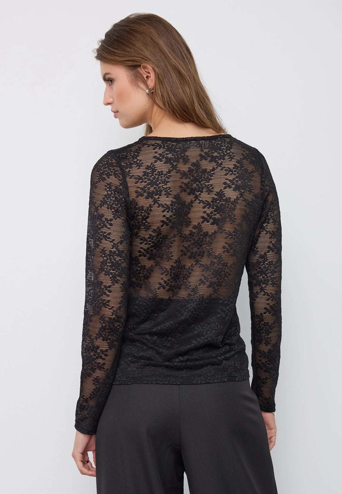 BirtaCC O-neck Blouse - Black