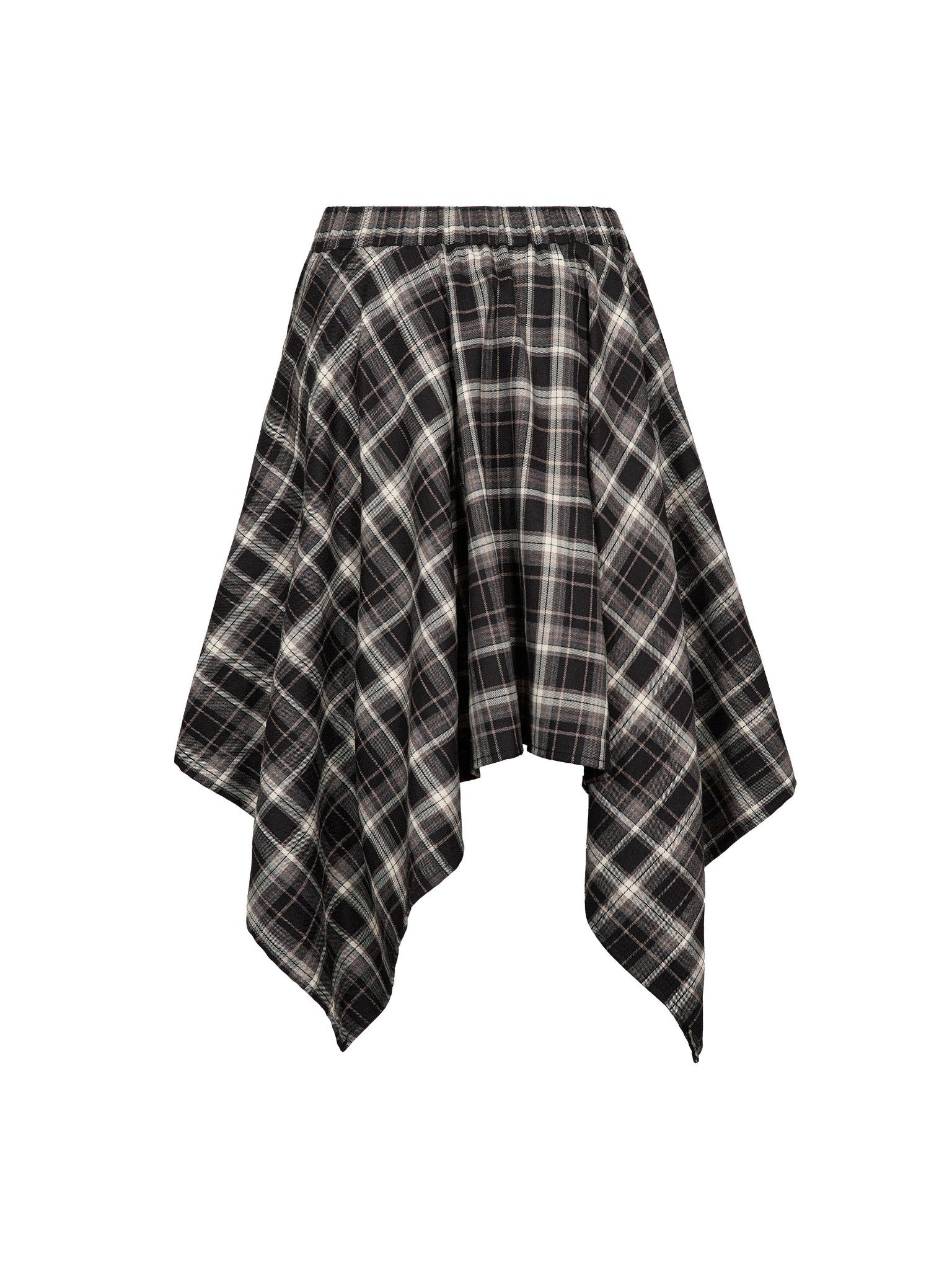 DagnyCC Check Tie Skirt - Black