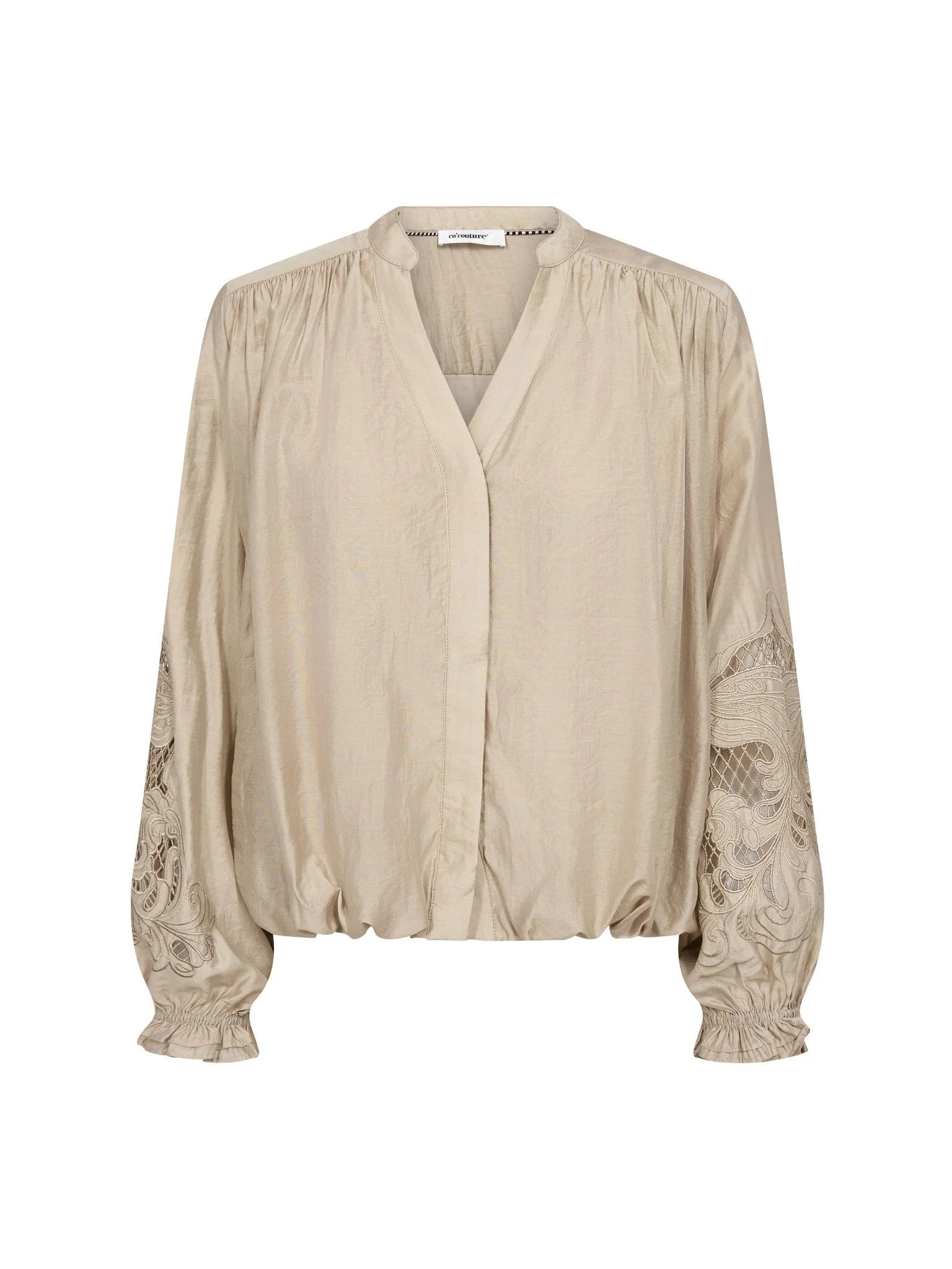 DelinCC Balloon Emb Shirt - Mink
