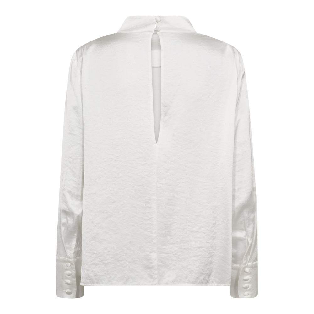 HelenCC Button Blouse White
