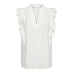 HeraCC Frill SS V-Top - White