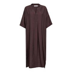 HeraCC Tunic V-Dress - Dark Brown