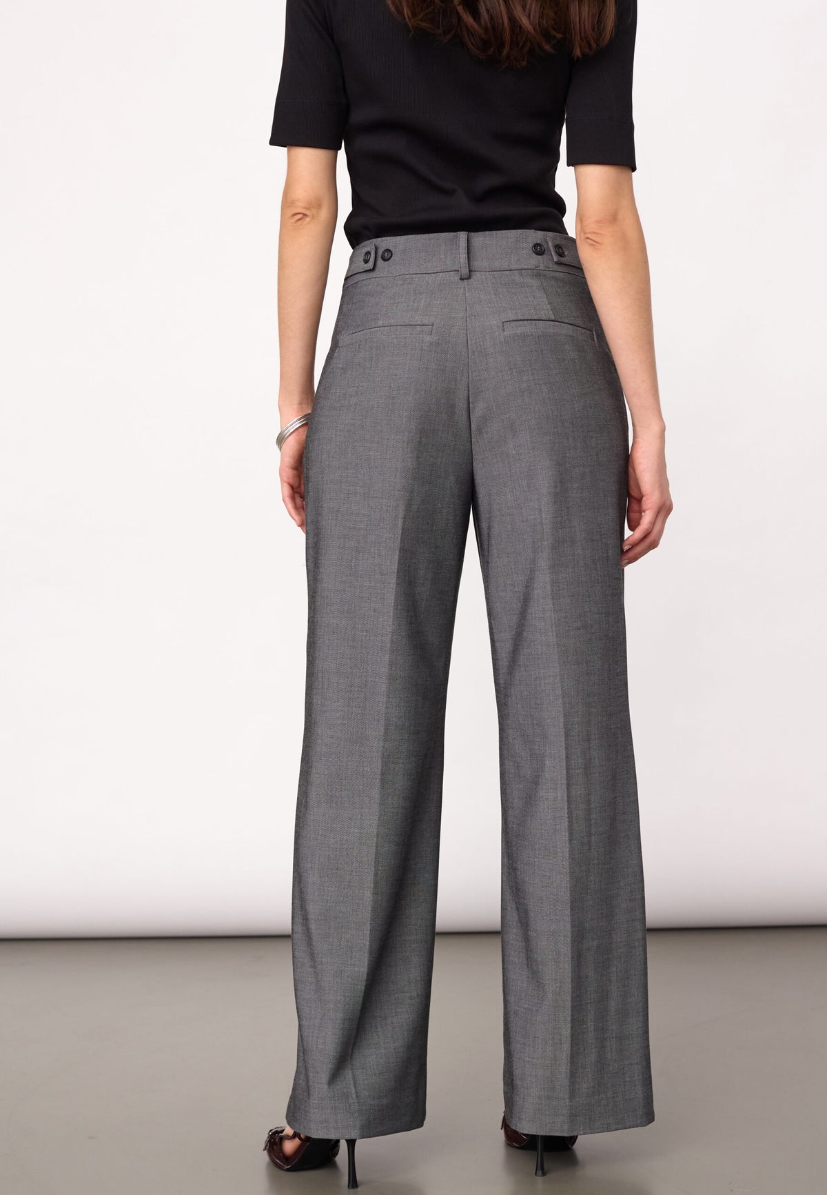 JackyCC Wide Pant - Mid Grey