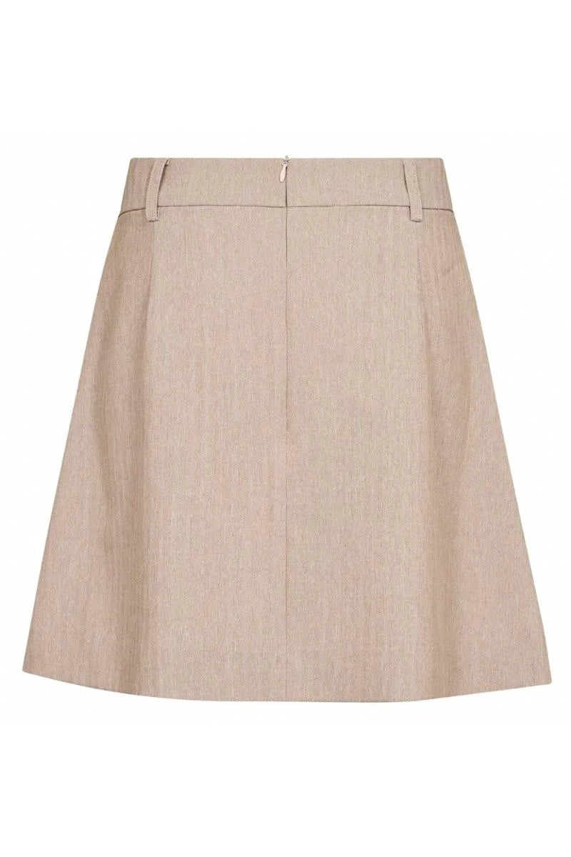 MarloCC Pocket Pleat MiniSkirt - Sand
