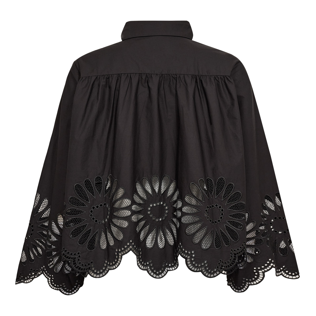 MeliseCC Emb. LS Shirt - Black