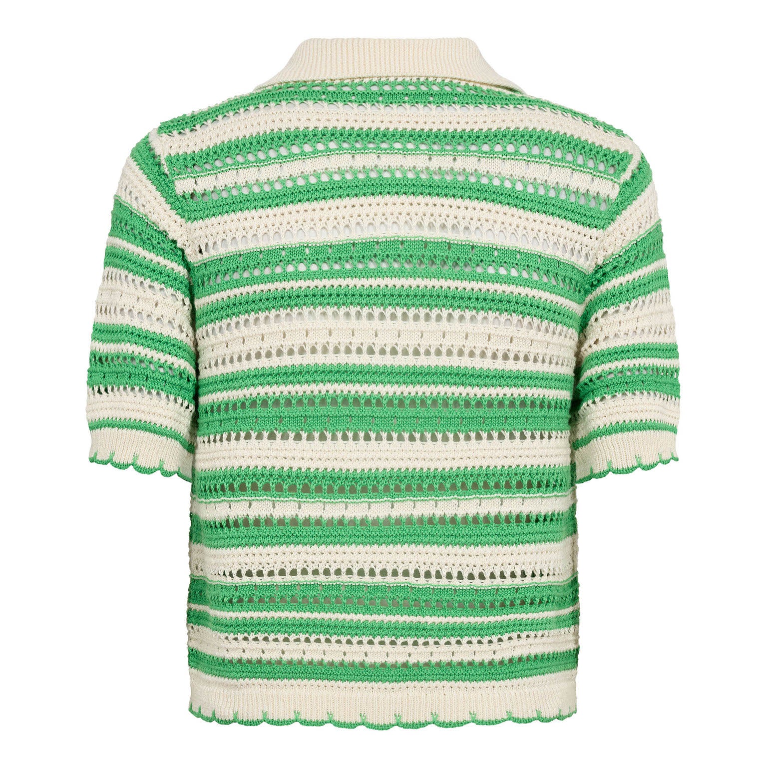 OdetteCC Stripe SS Cardigan - Green