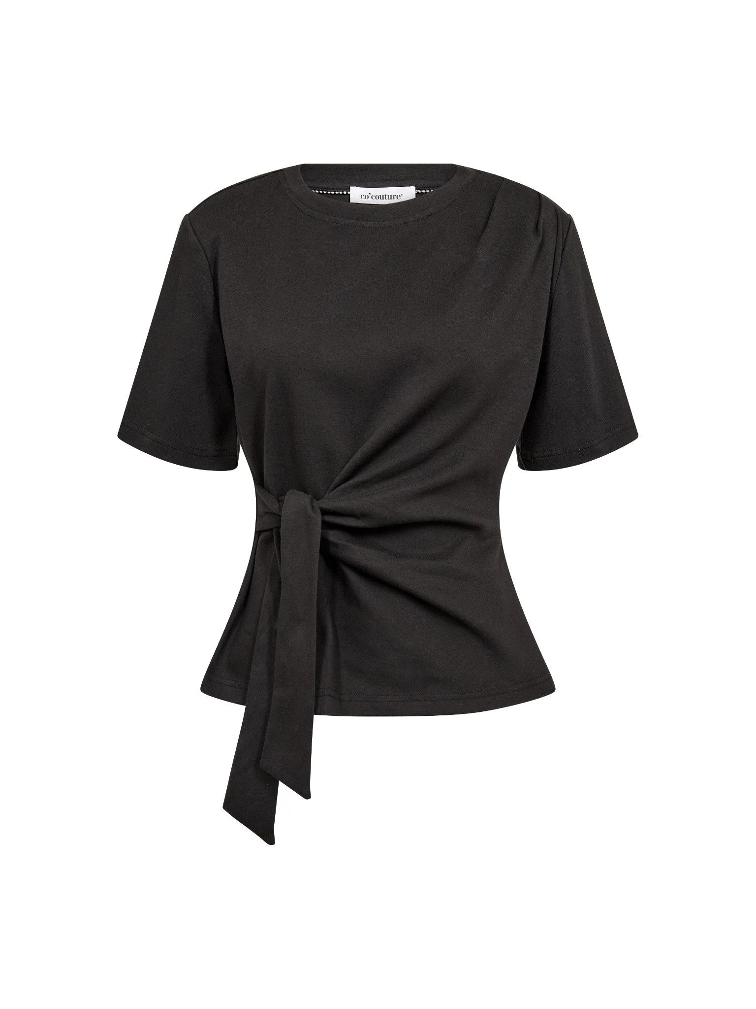 OrianeCC Pleat Tie Tee - Black