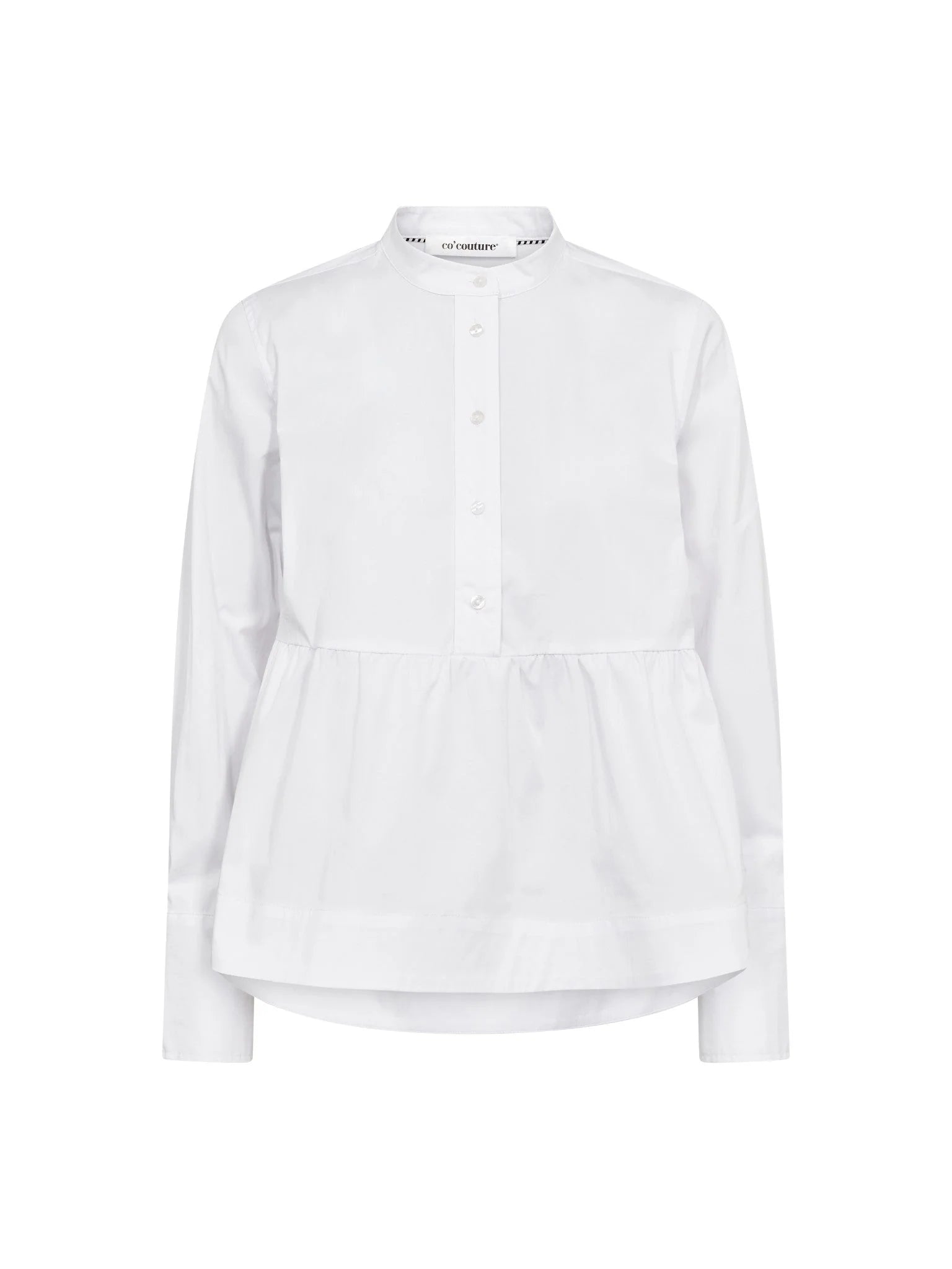 PoppyCC LS Flare Blouse - White