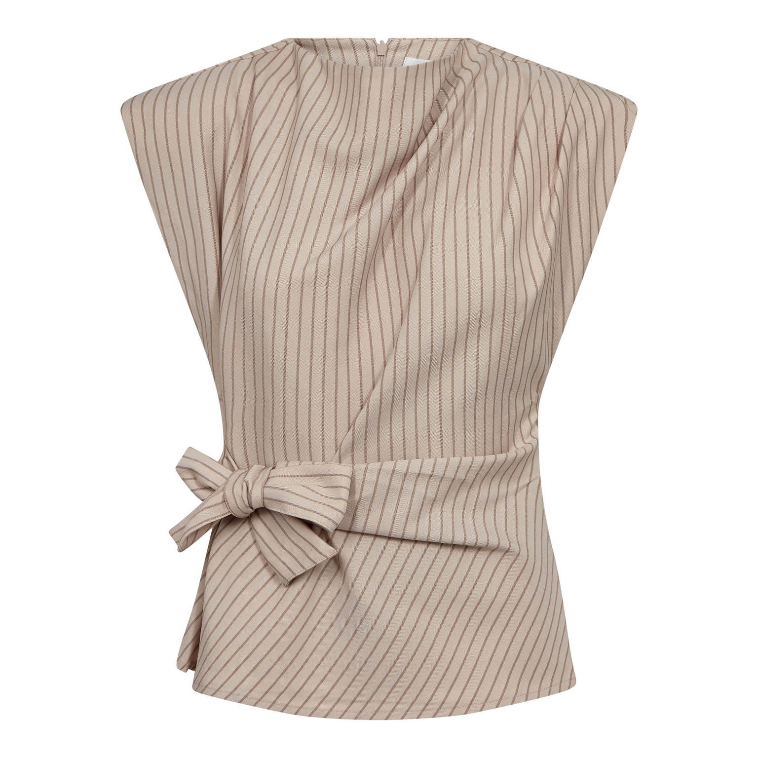 SalvieCC Pleat Top - Bone