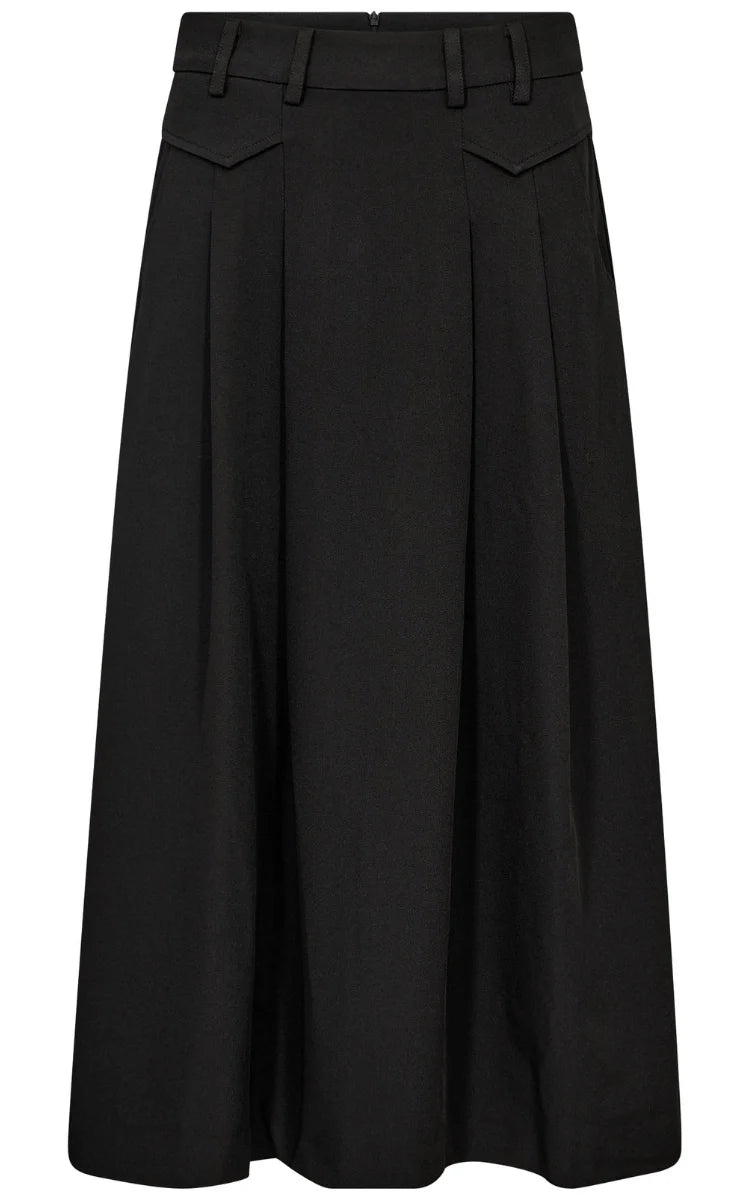 LunaCC Pocket Pleat Skirt - Black