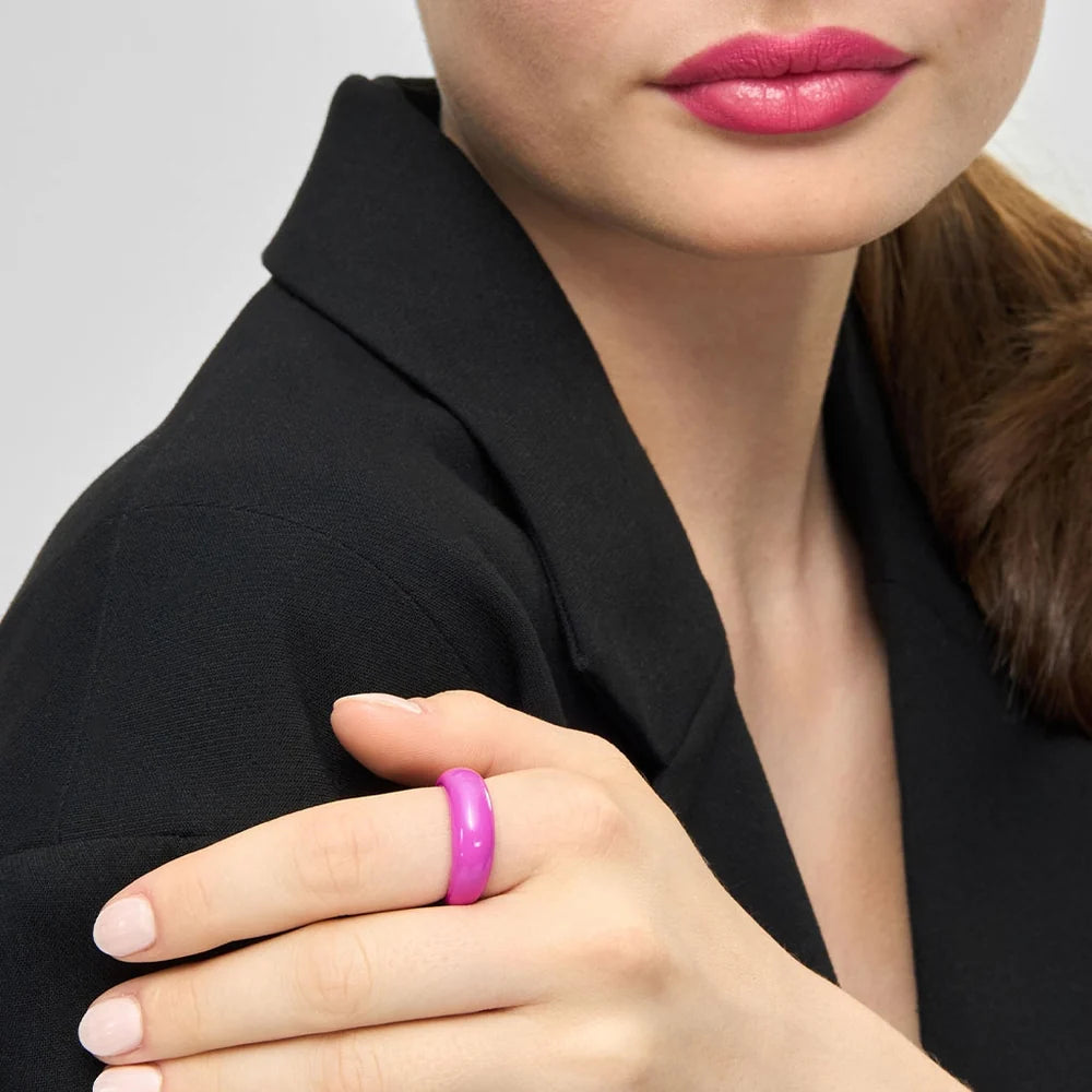 Color Ring Chunky - Electric Fuchsia Pink