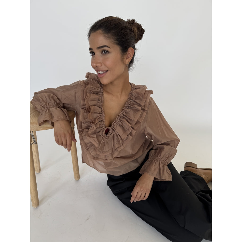 Jody L/S  Blouse - Nougat