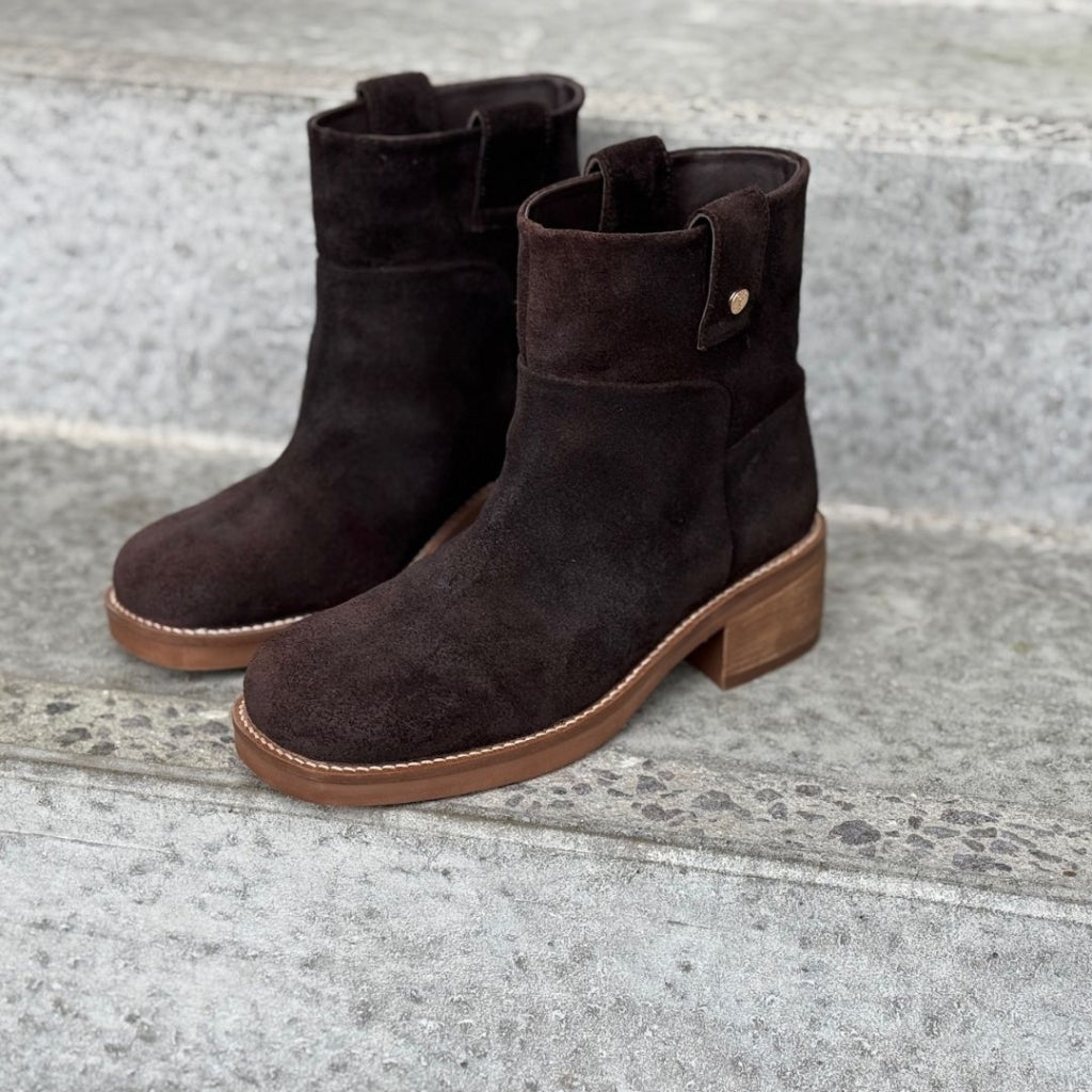 POWER WALK BOOT SUEDE - Dark Brown