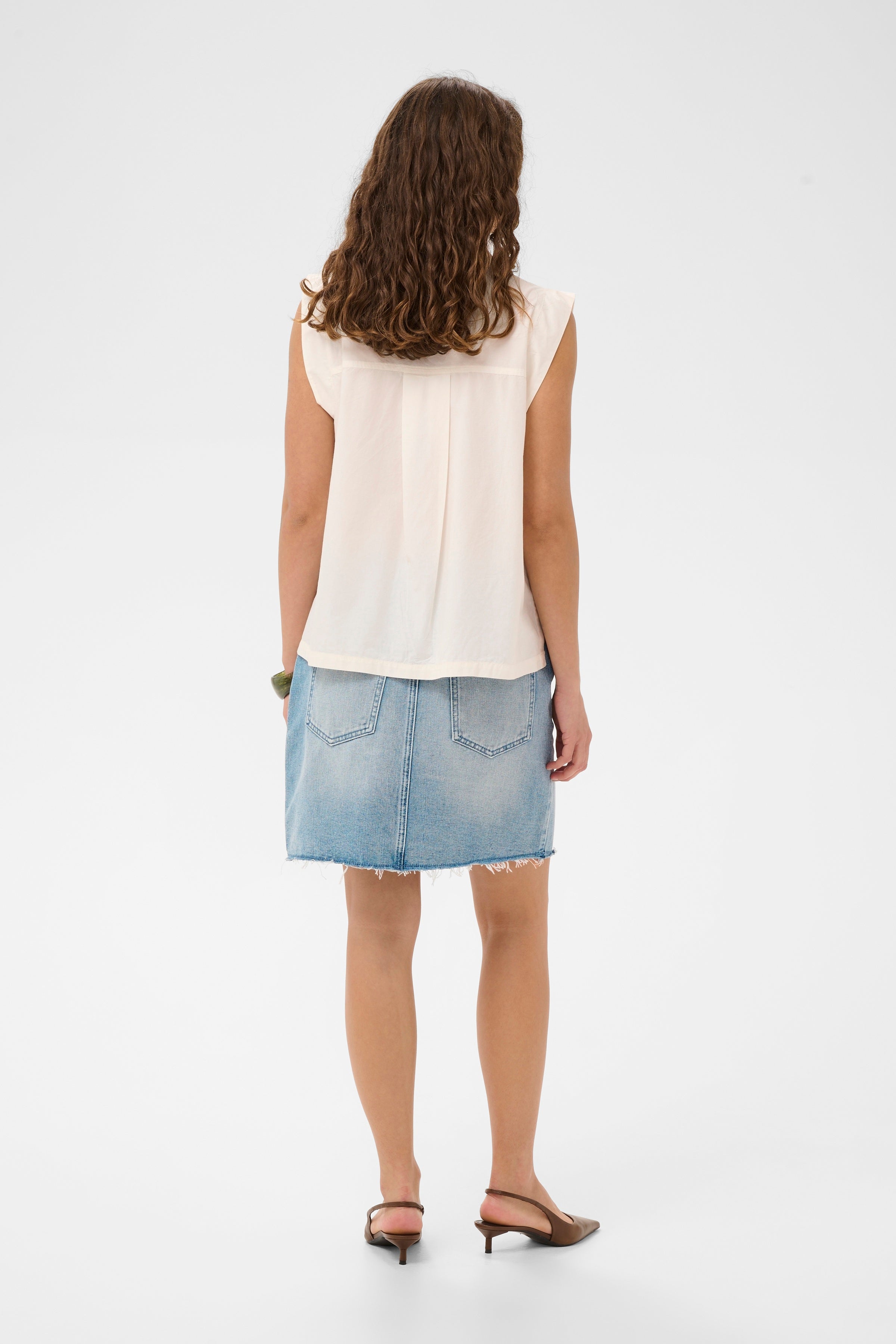 Alvild Olena SL Shirt -  Spring Gardenia