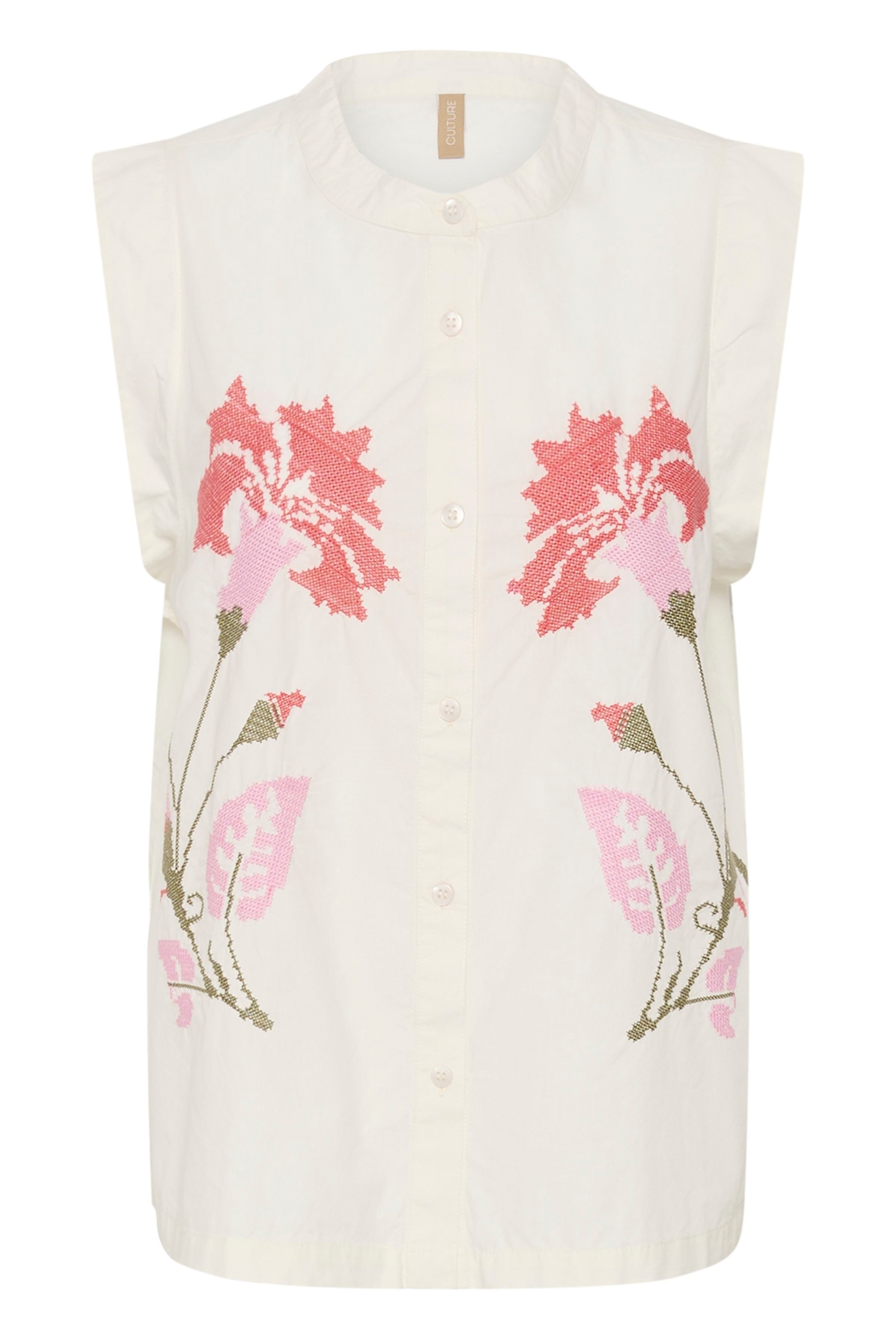 Alvild Olena SL Shirt -  Spring Gardenia