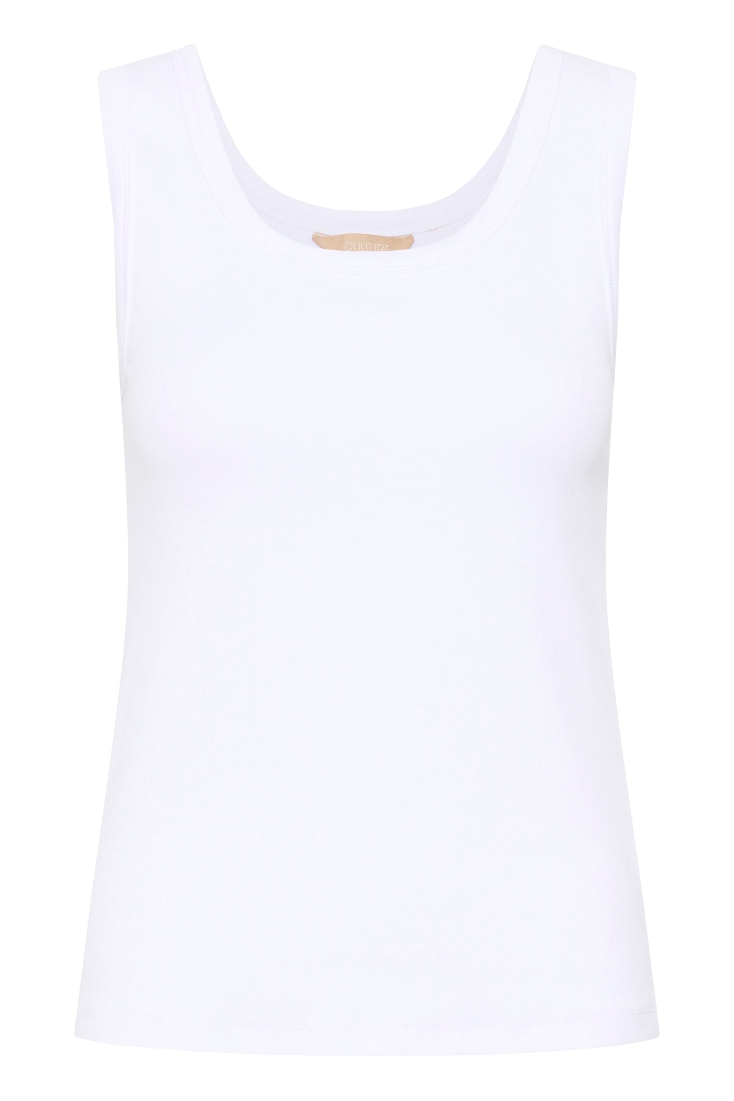 Alyssa  Rib Tanktop - White