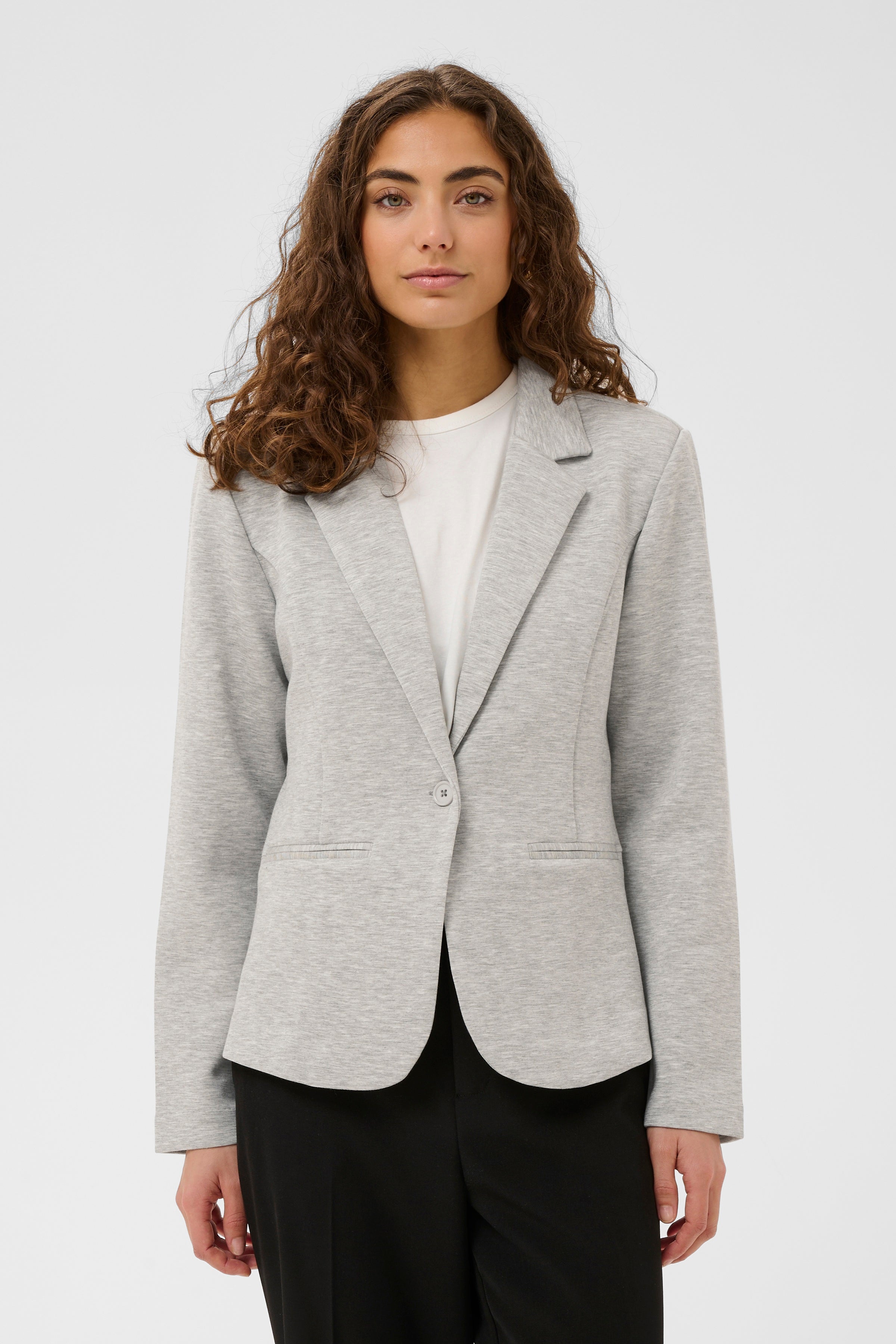 Buka Blazer - Light grey melange