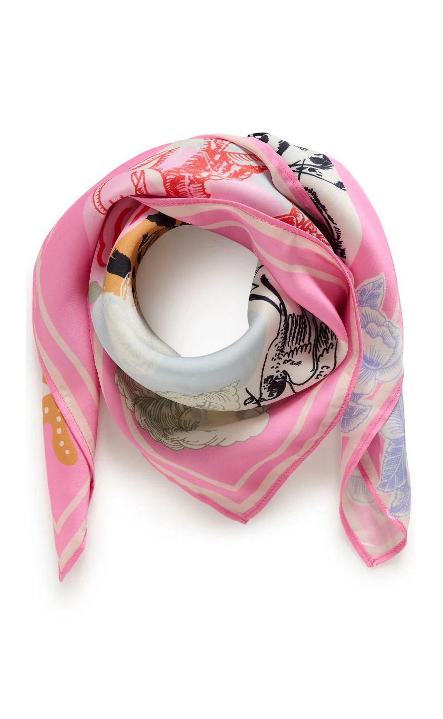 Loil Banda Scarf - Red Animal