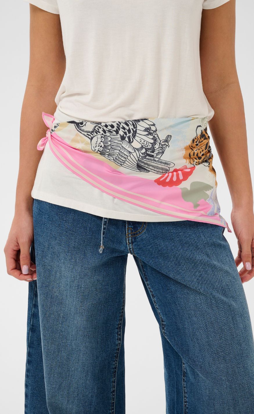 Loil Banda Scarf - Red Animal