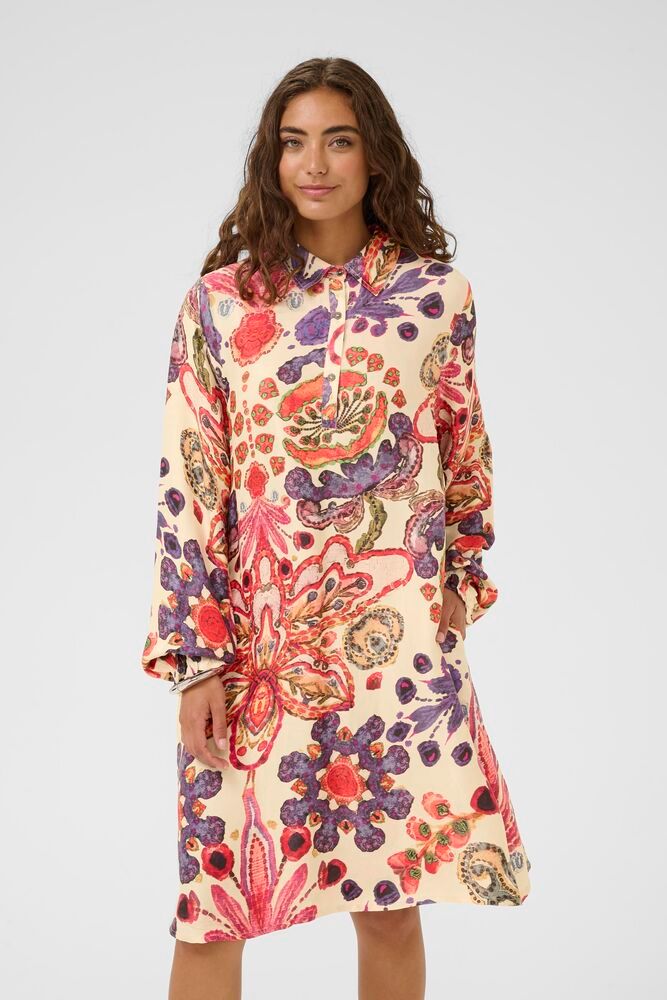 Mandy Short Dress - Blue/Pink