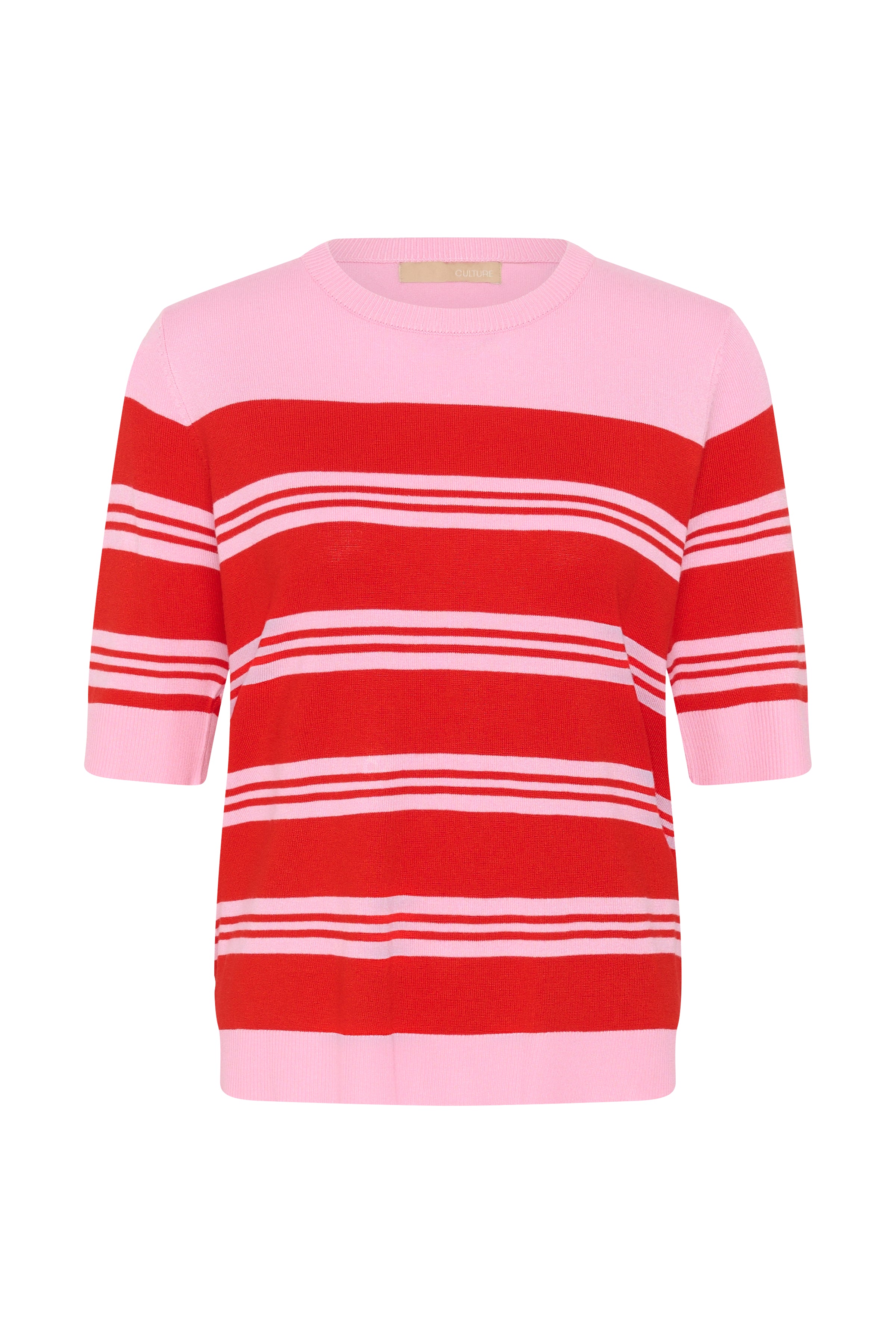 Merlo Annemette Pullover - Pink/Red Stripe