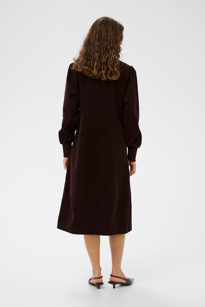 Rhaena LS Dress - Coffee Bean