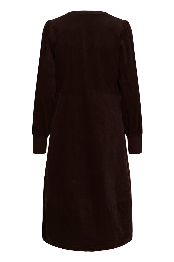 Rhaena LS Dress - Coffee Bean